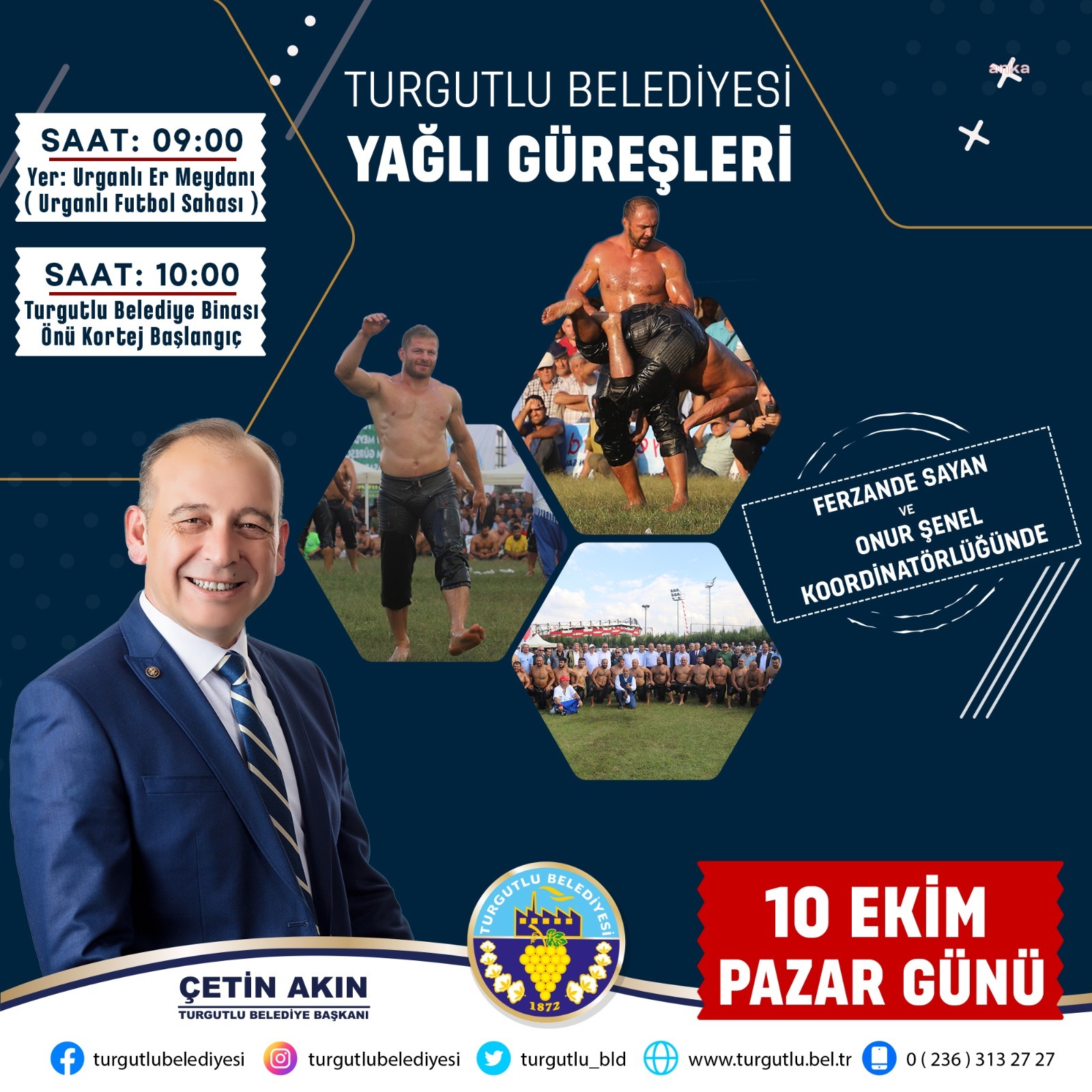 TURGUTLU BELEDİYESİ YAĞLI GÜREŞLERİNE SON BİR GÜN