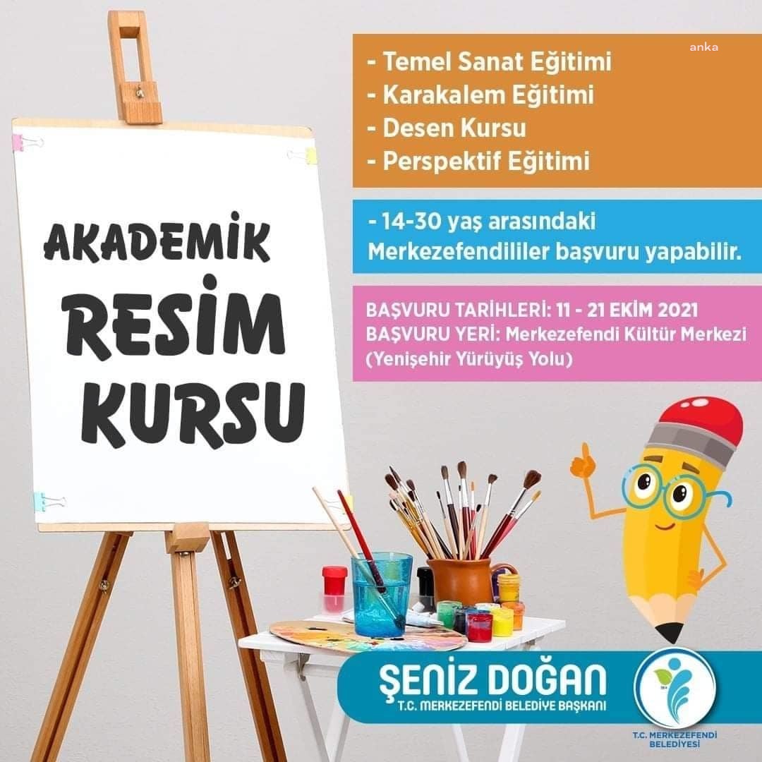 MERKEZEFENDİ BELEDİYESİ AKADEMİK RESİM KURSU YENİ DÖNEM KAYITLARI BAŞLADI