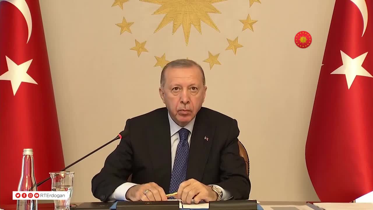 ERDOĞAN'DAN G20 LİDERLERİNE: "TÜRKİYE'NİN MARUZ KALACAĞI GÖÇ BASKISINDAN AVRUPA ÜLKELERİNİN DE ETKİLENMESİ KAÇINILMAZDIR"
