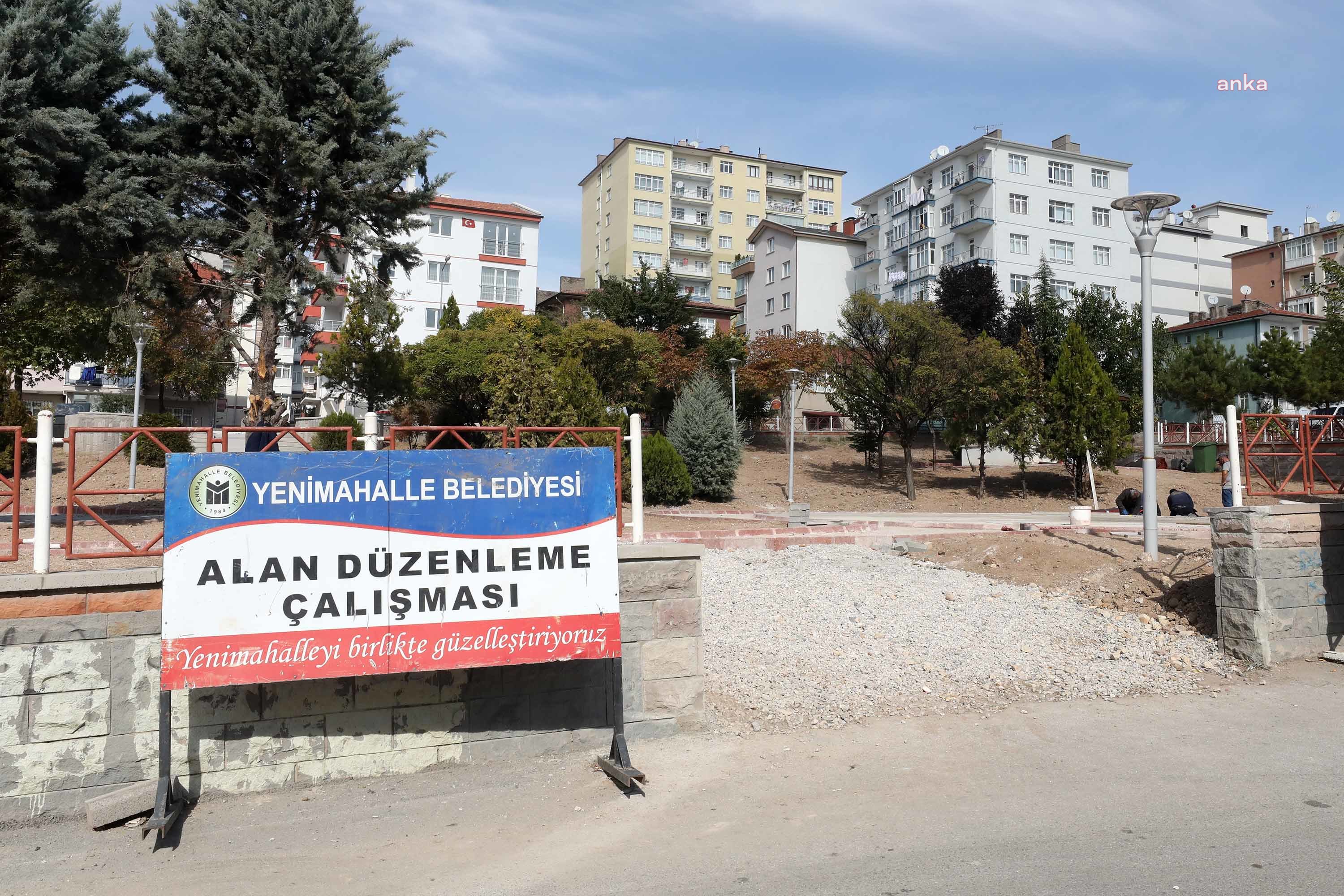 YENİMAHALLE BELEDİYESİ, AŞURE PARKI'NI YENİLİYOR