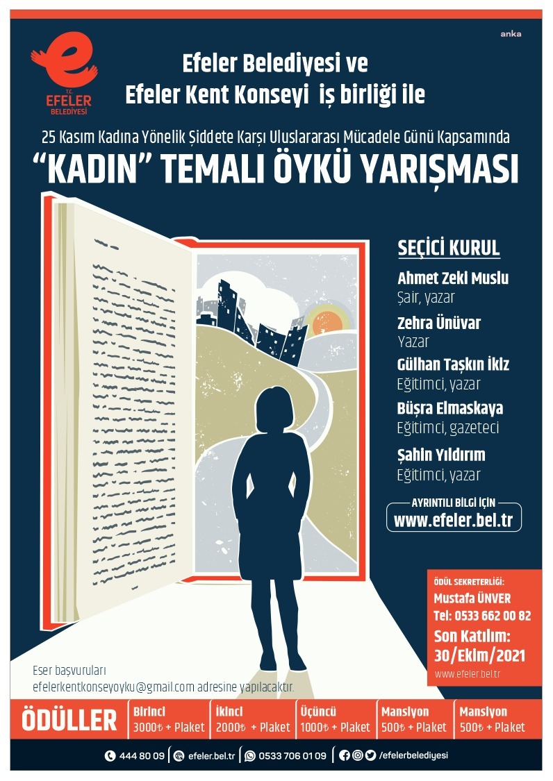 EFELER BELEDİYESİ’NDEN KADIN TEMALI ÖYKÜ YARIŞMASI