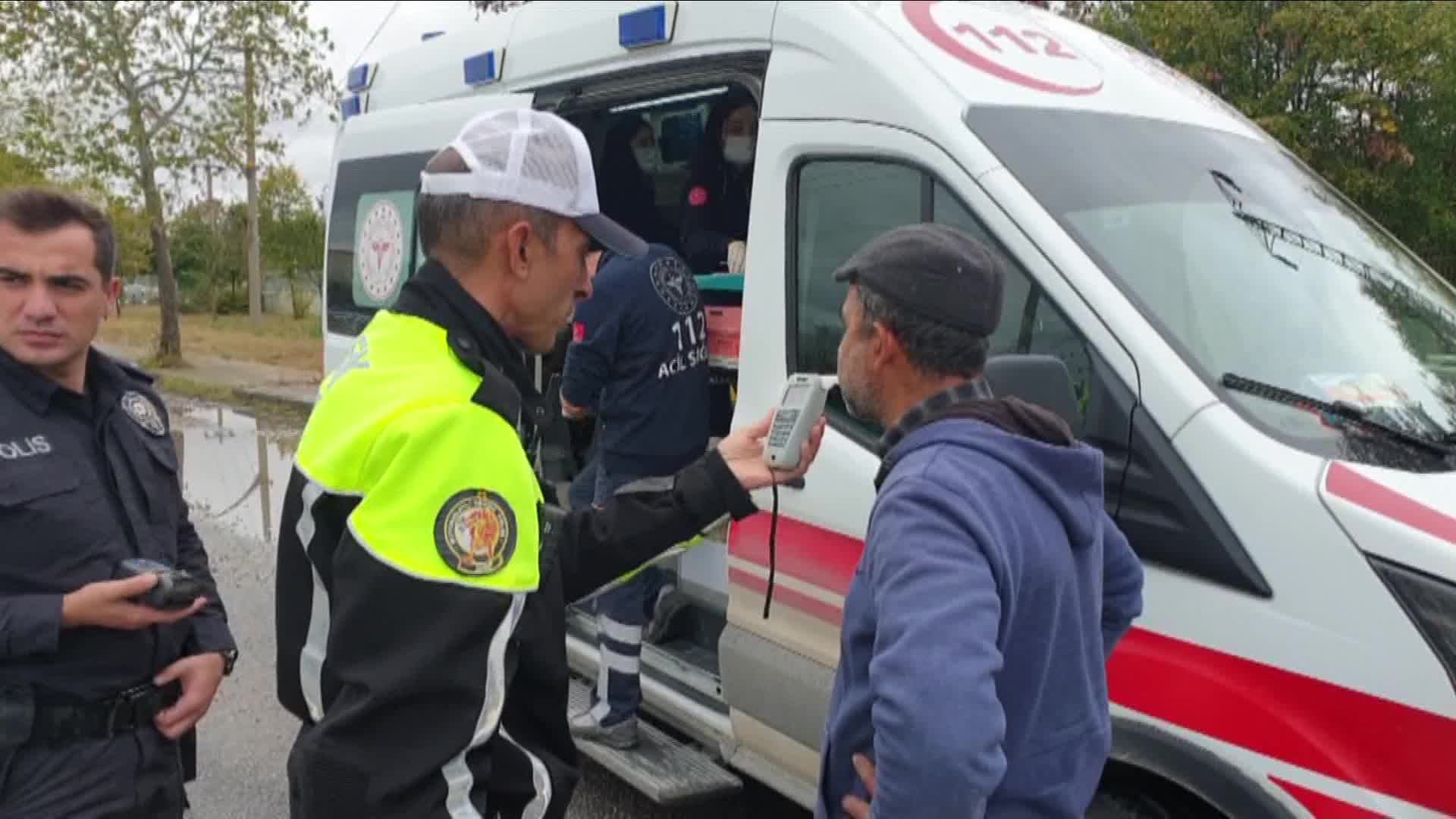 TAKLA ATAN OTOMOBİLDEN BURNU BİLE KANAMADAN ÇIKTI