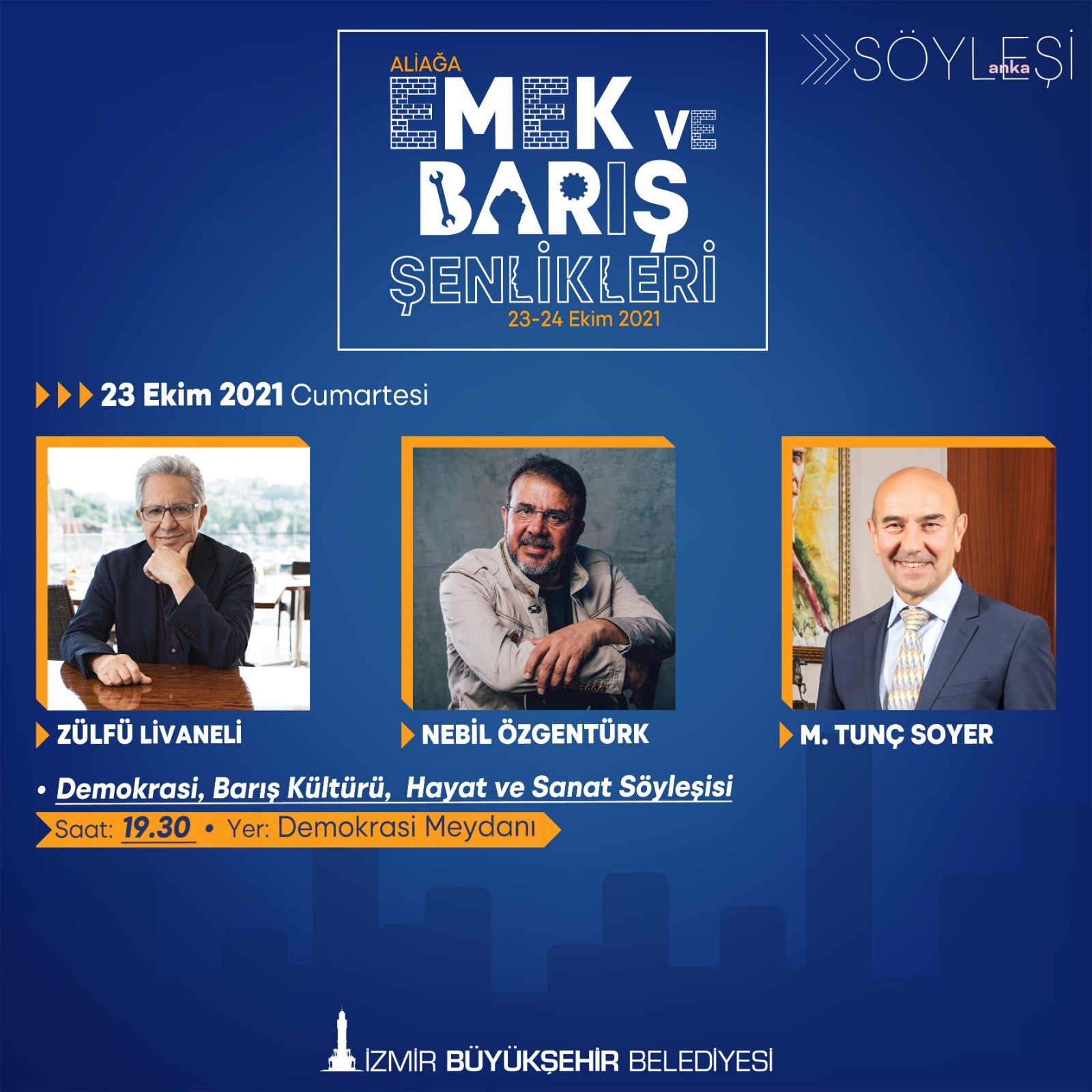 ALİAĞA EMEK VE BARIŞ ŞENLİKLERİ 23 EKİM'DE BAŞLIYOR