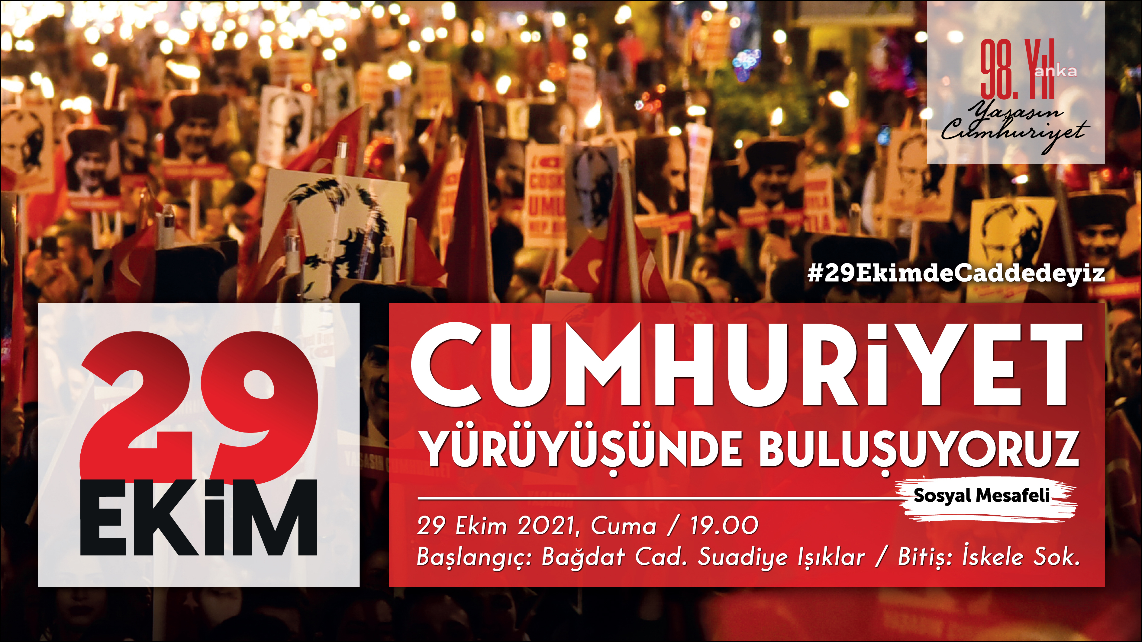 KADIKÖY, CUMHURİYET BAYRAMINI COŞKUYLA KARŞILIYOR
