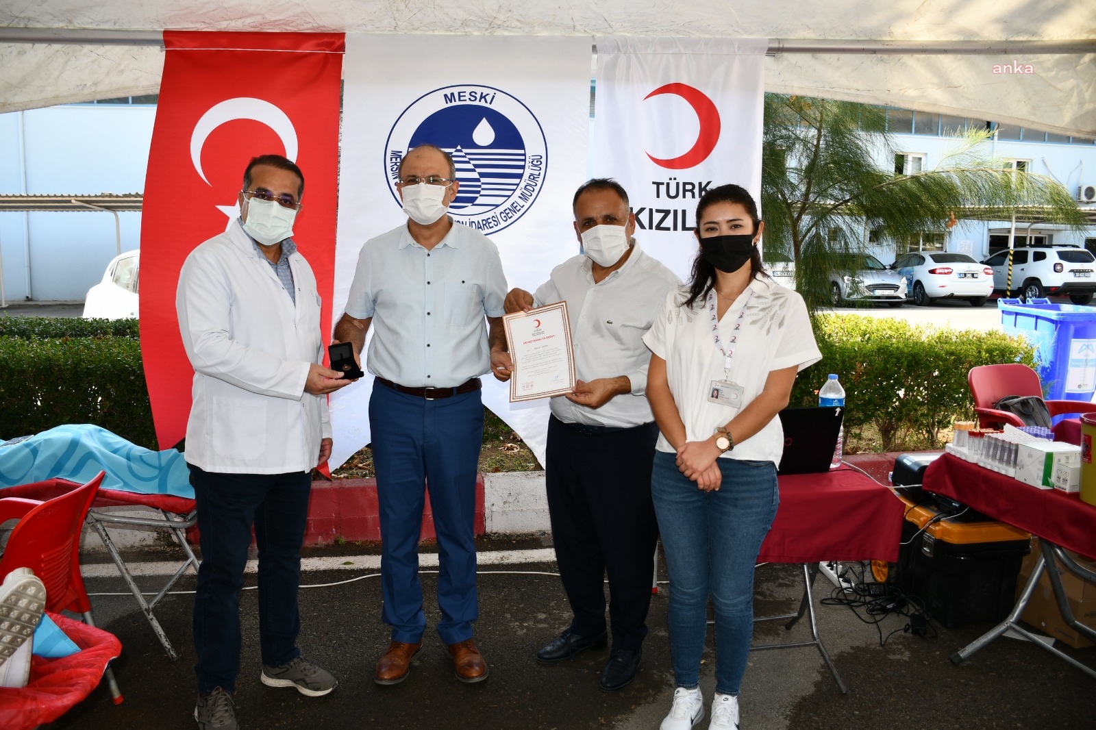 MESKİ ÇALIŞANLARINA KIZILAY’DAN MADALYA