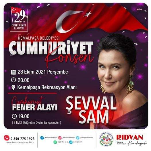 KEMALPAŞA, 29 EKİM CUMHURİYET BAYRAMI'NI ŞEVVAL SAM İLE KUTLAYACAK