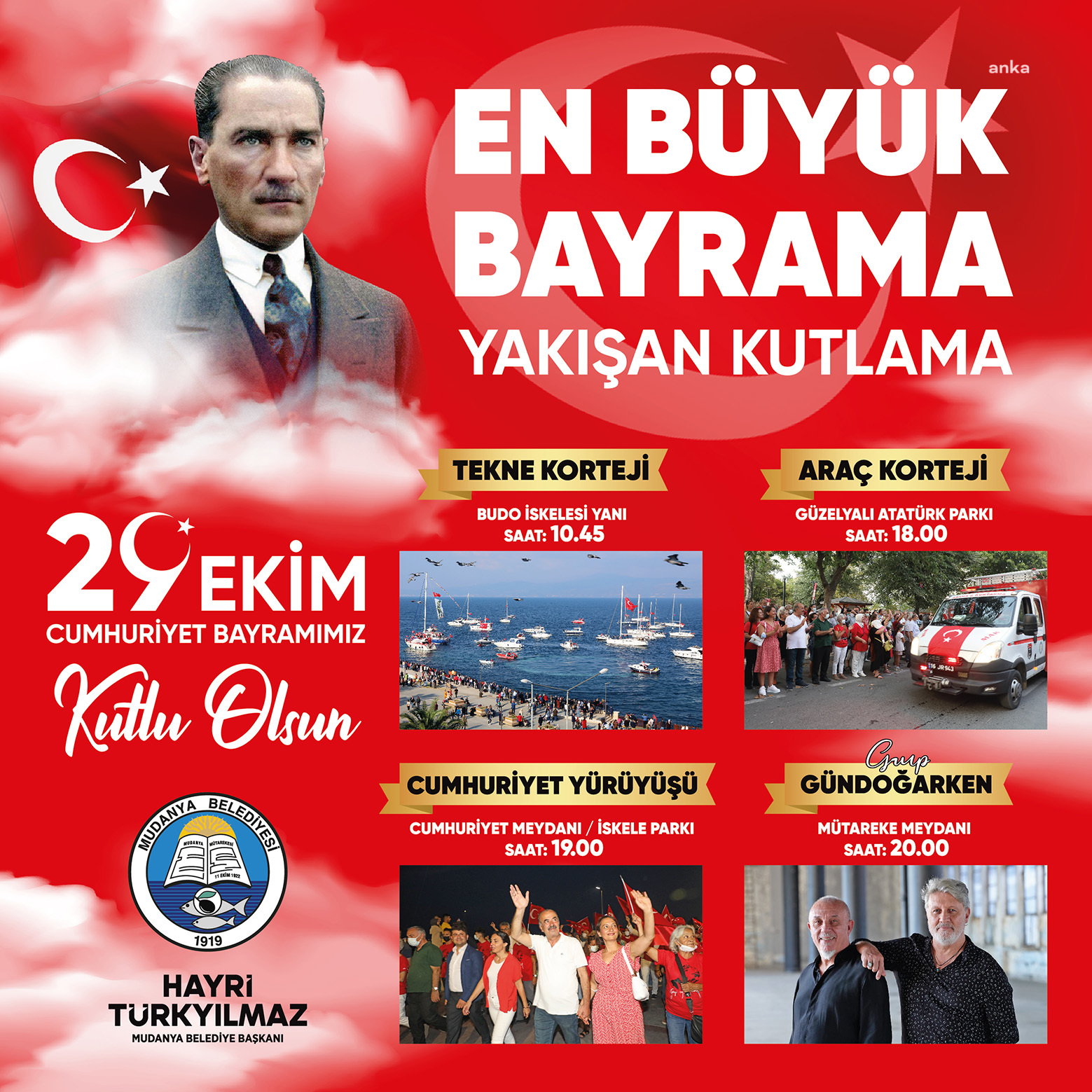 CUMHURİYETİN 98. YAŞI MUDANYA’DA COŞKUYLA KUTLANACAK