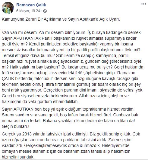 SERİK’TEKİ RÜŞVET İDDİASI ‘FETÖ’ TARTIŞMASINA DÖNDÜ