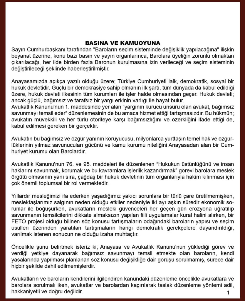 51 BARODAN ORTAK AÇIKLAMA: FETÖ PROJESİ OLDUĞU BİLİNİYOR
