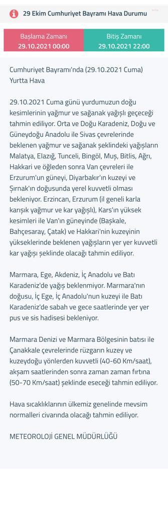BAYRAMDA SAĞANAK YAĞIŞ UYARISI
