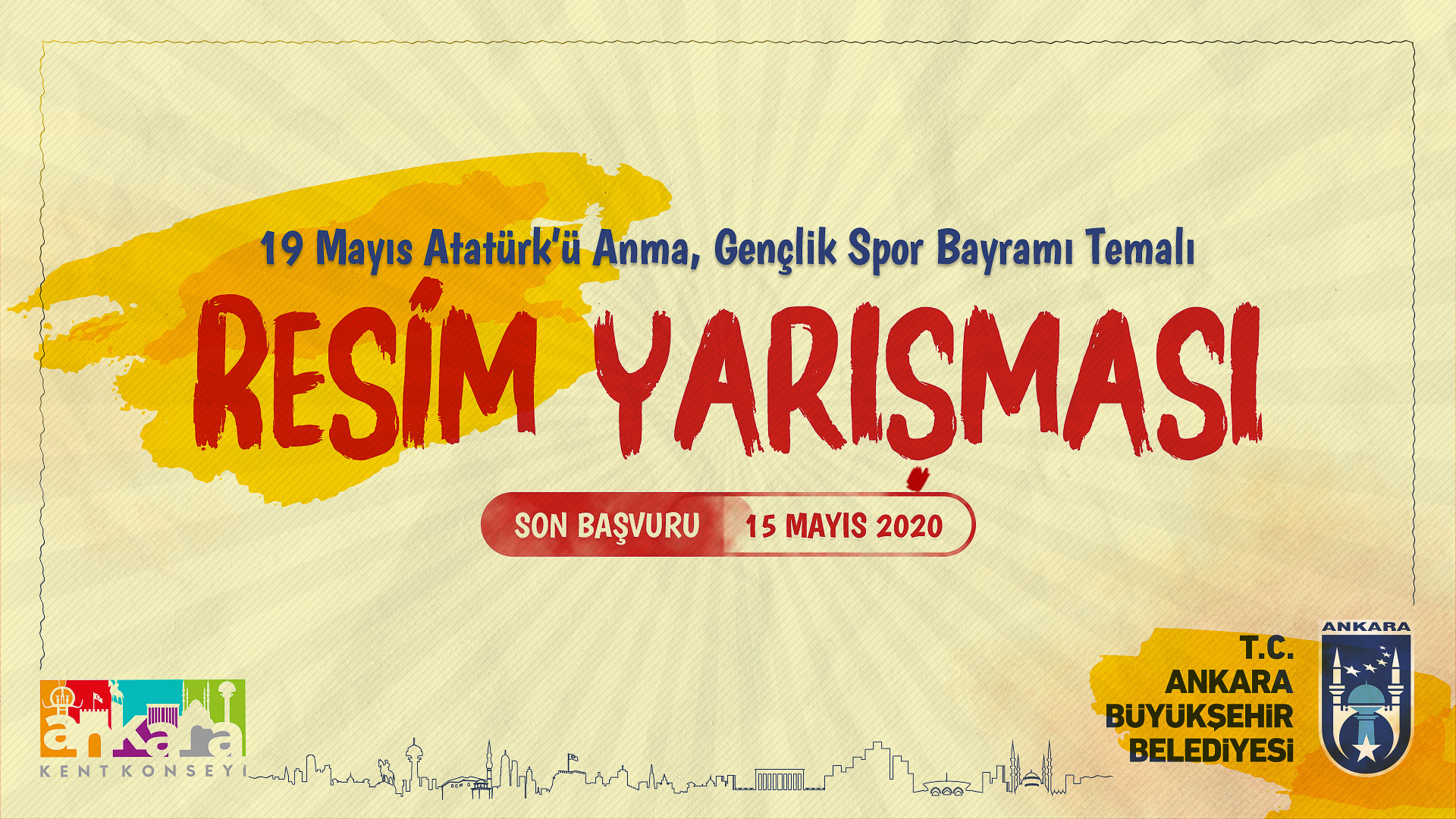BAŞKENT'TE GENÇLERİN GÖZÜNDEN 19 MAYIS RUHUNU YANSITAN RESİM YARIŞMASI