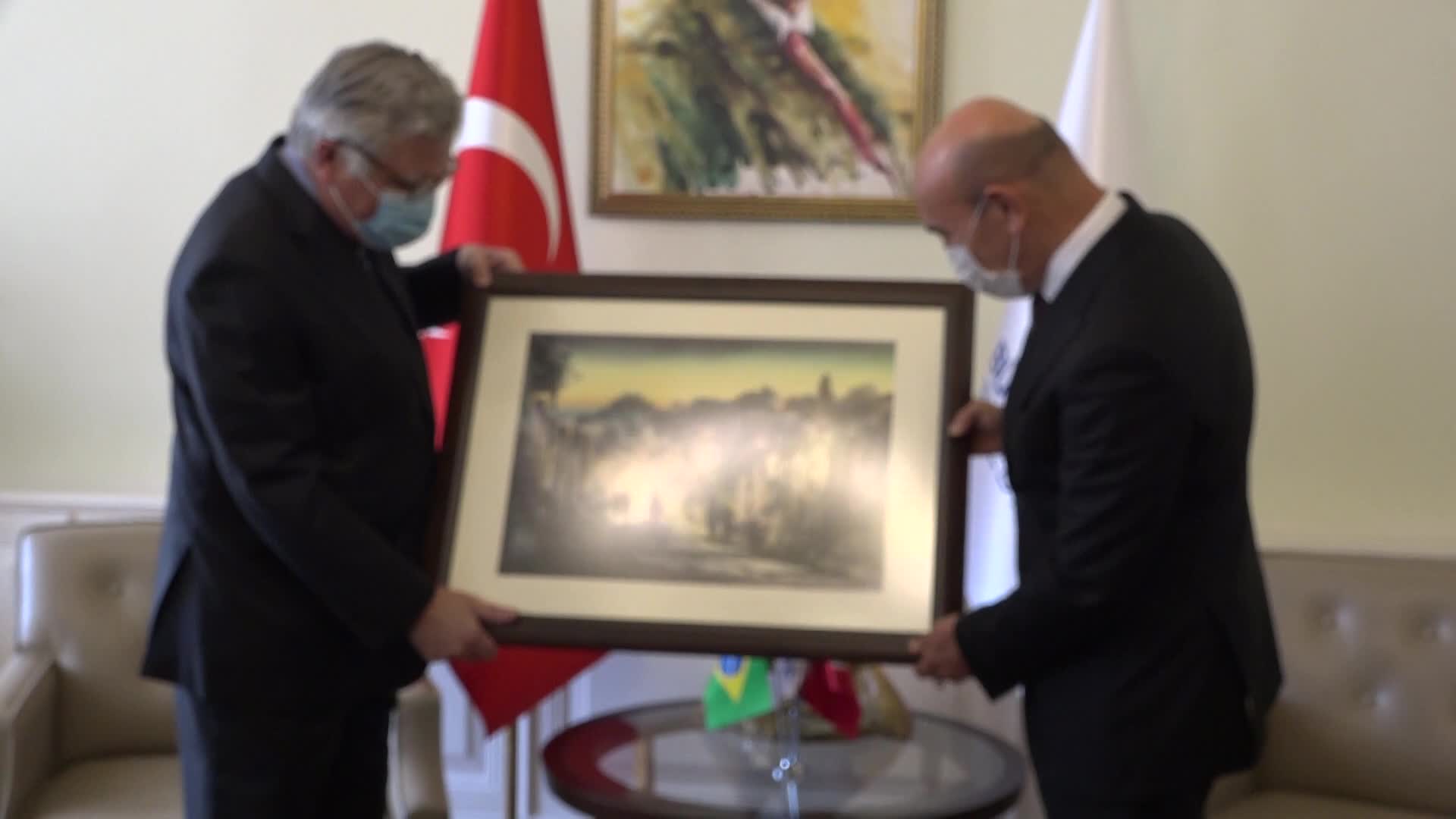 TUNÇ SOYER, BREZİLYA BÜYÜKELÇİSİNİ AĞIRLADI