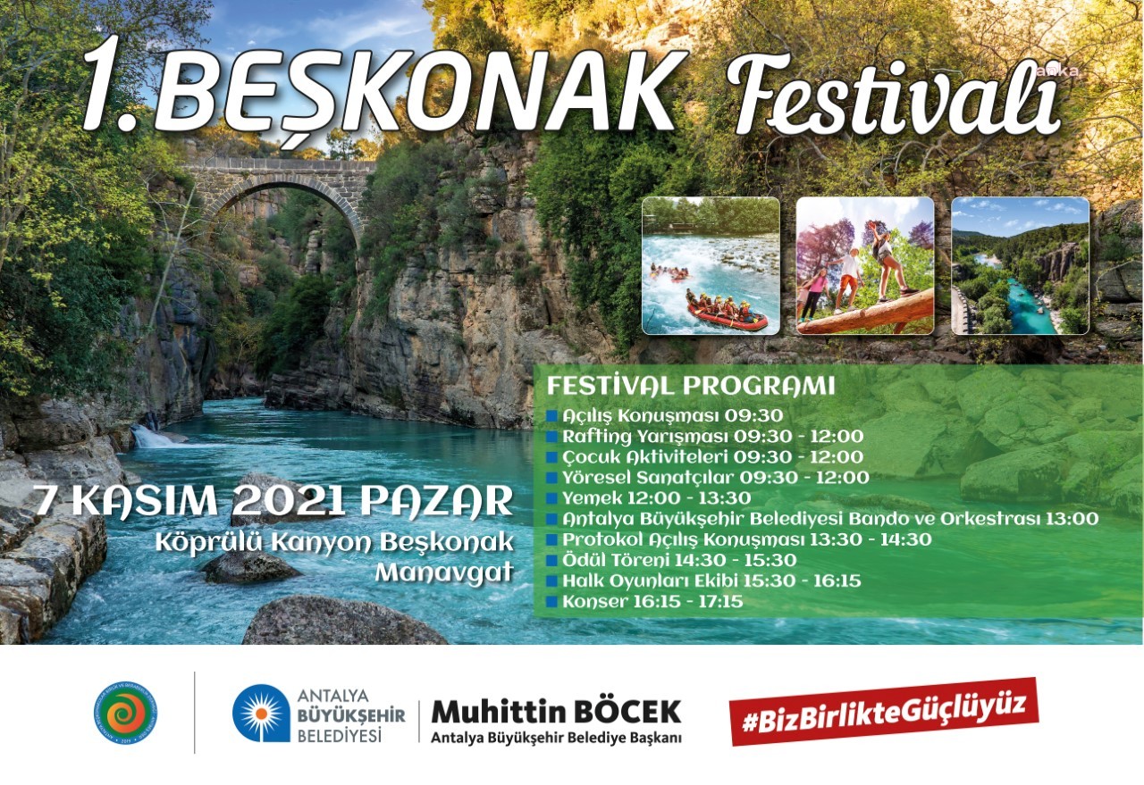 ANTALYA BÜYÜKŞEHİR BELEDİYESİ BEŞKONAK FESTİVALİ DÜZENLİYOR