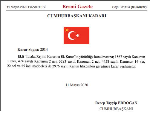 EK GÜMRÜK VERGİLERİ GELDİ
