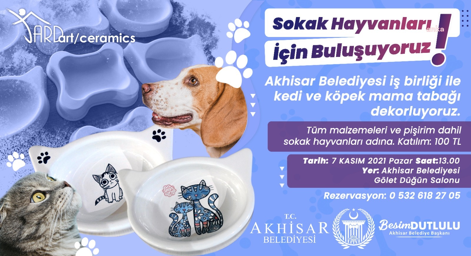 AKHİSAR BELEDİYESİ’NDEN SOKAK HAYVANLARI İÇİN ÖRNEK PROJE