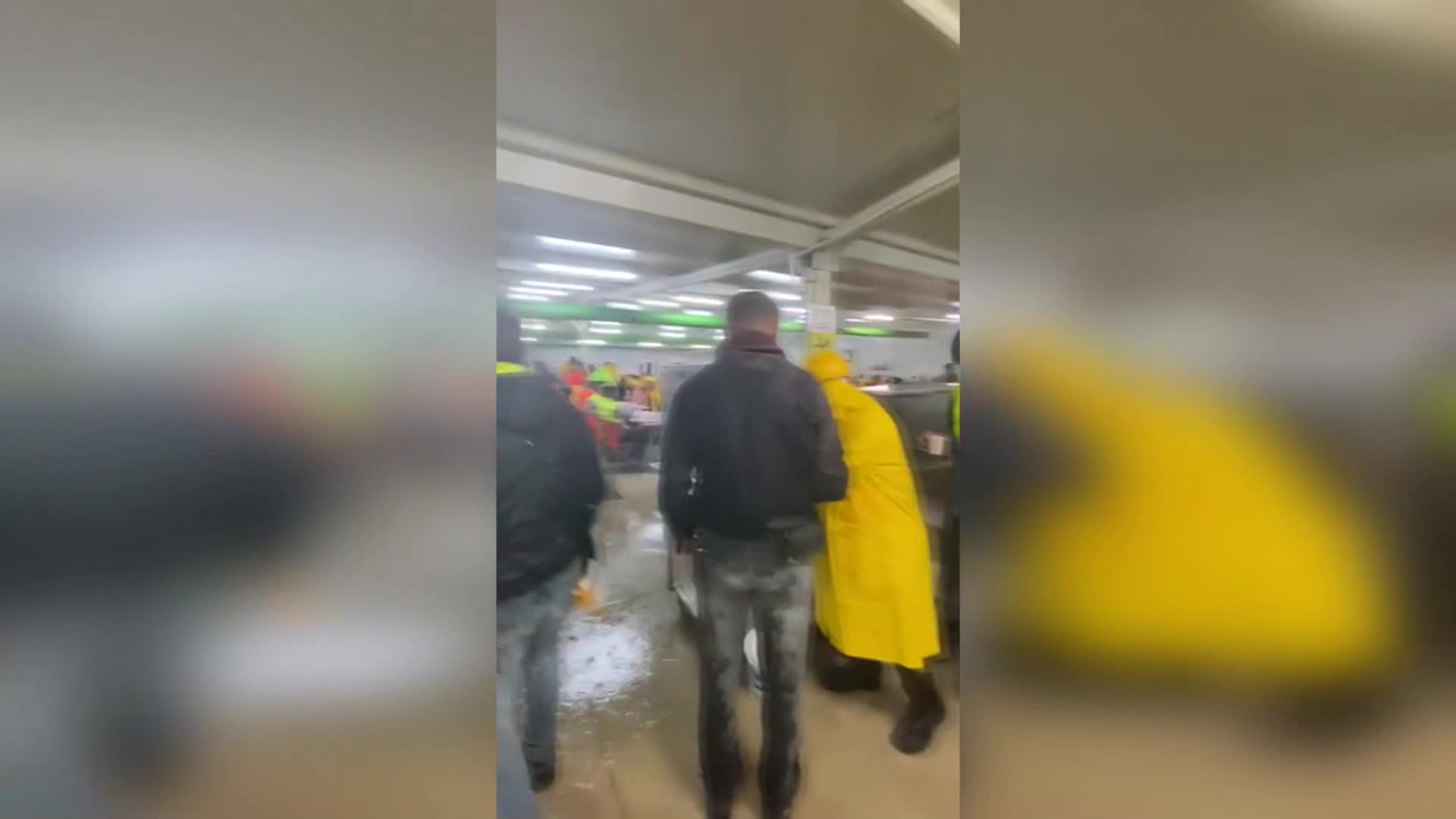 AKKUYU NÜKLEER GÜÇ SANTRALİ İNŞAATINDA, YEMEKHANEYİ SU BASTI