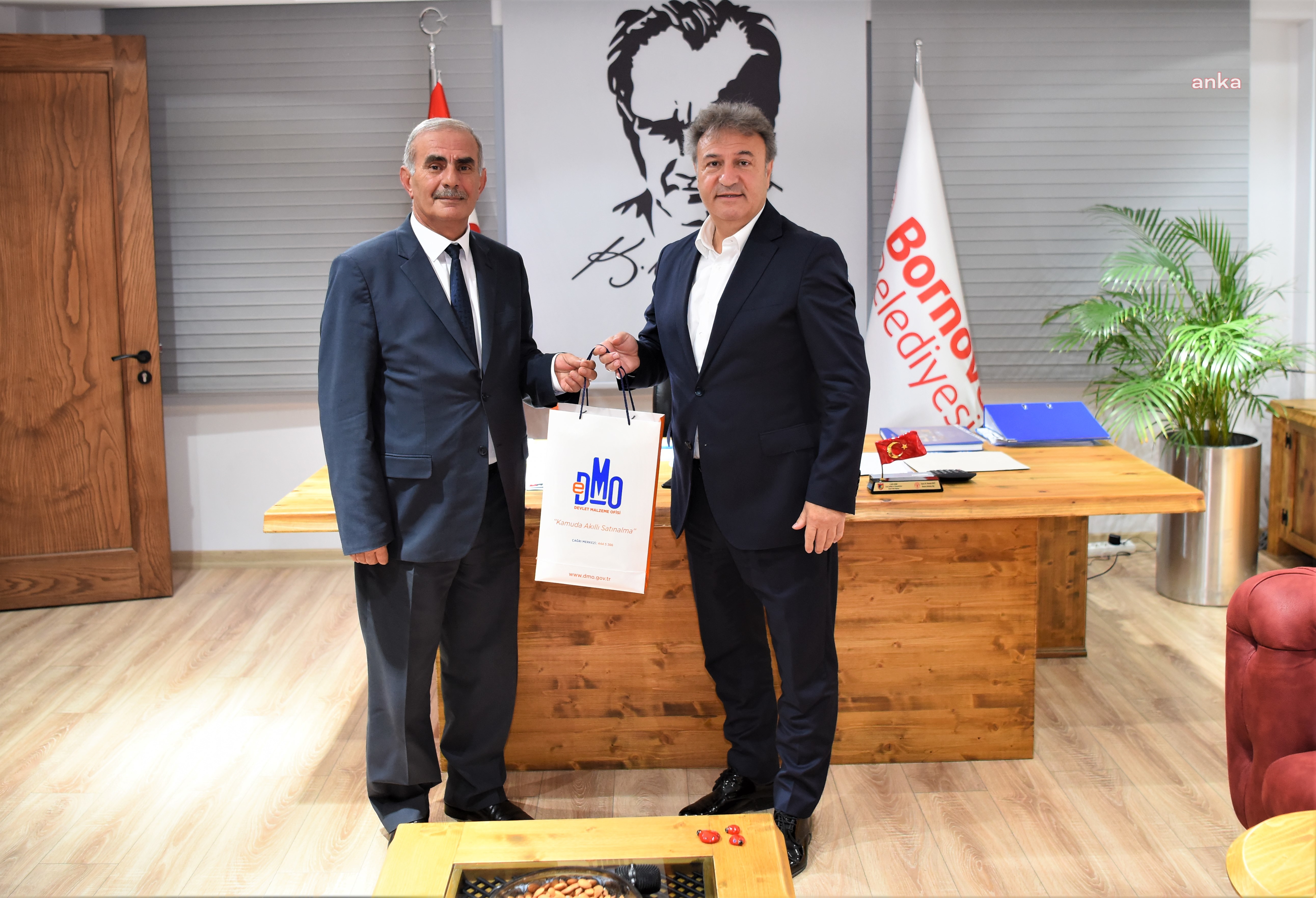 BAŞKAN İDUĞ, DMO BÖLGE MÜDÜRÜ ATİLA AYTEKİN’İ AĞIRLADI