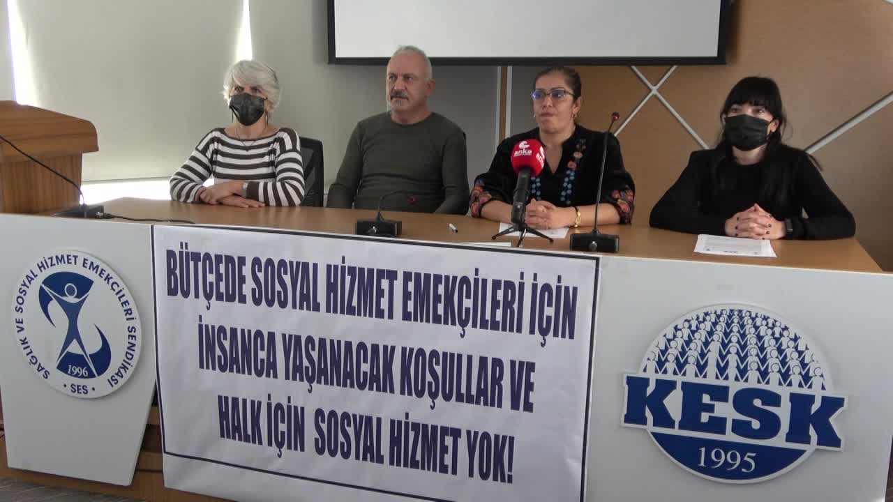SES: "BÜTÇEDE SOSYAL HİZMET EMEKÇİLERİ İÇİN İNSANCA YAŞANACAK KOŞULLAR VE HALK İÇİN SOSYAL HİZMET YOK"