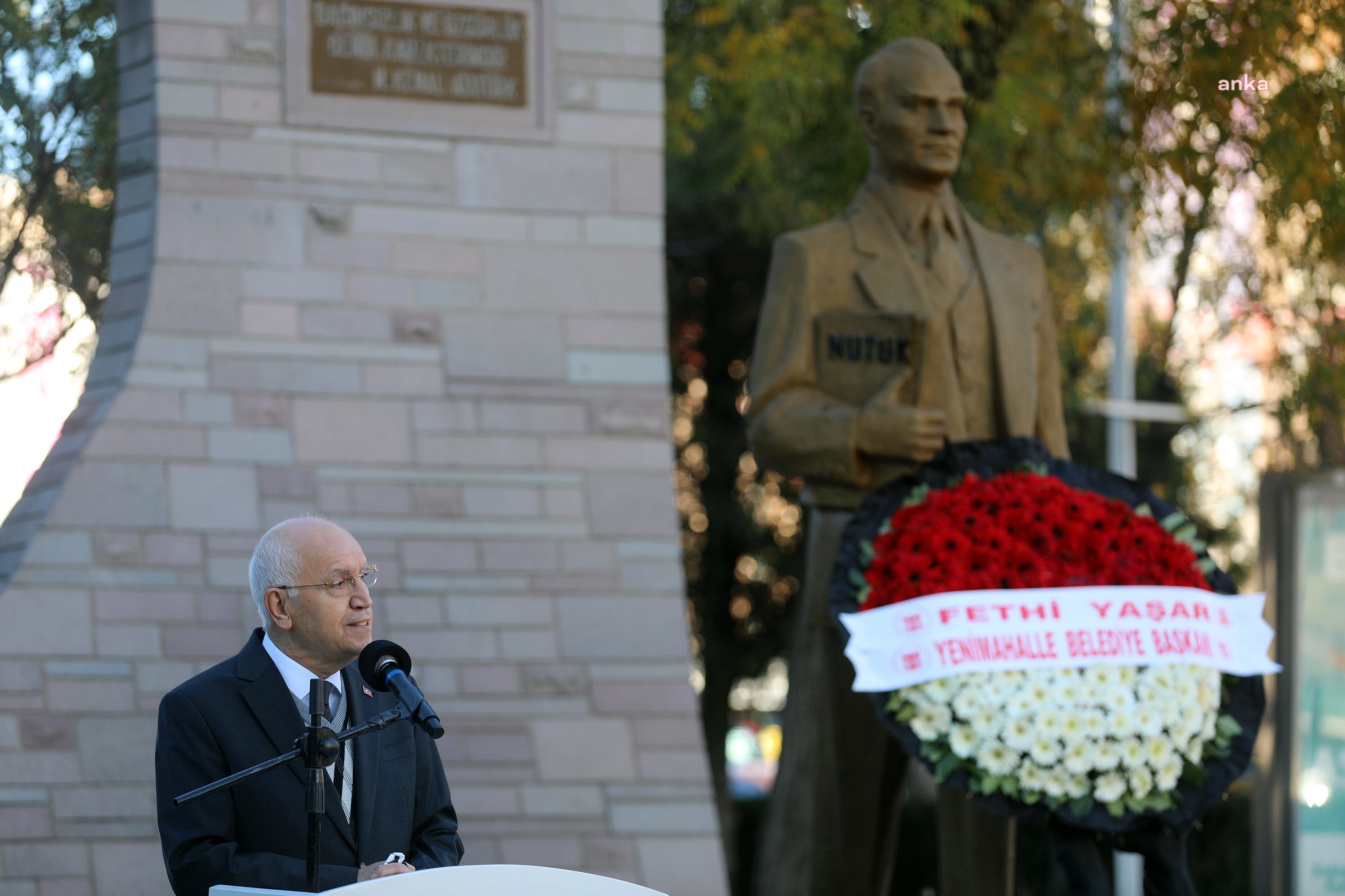 BÜYÜK ÖNDER ATATÜRK YENİMAHALLE'DE TÖRENLE ANILDI