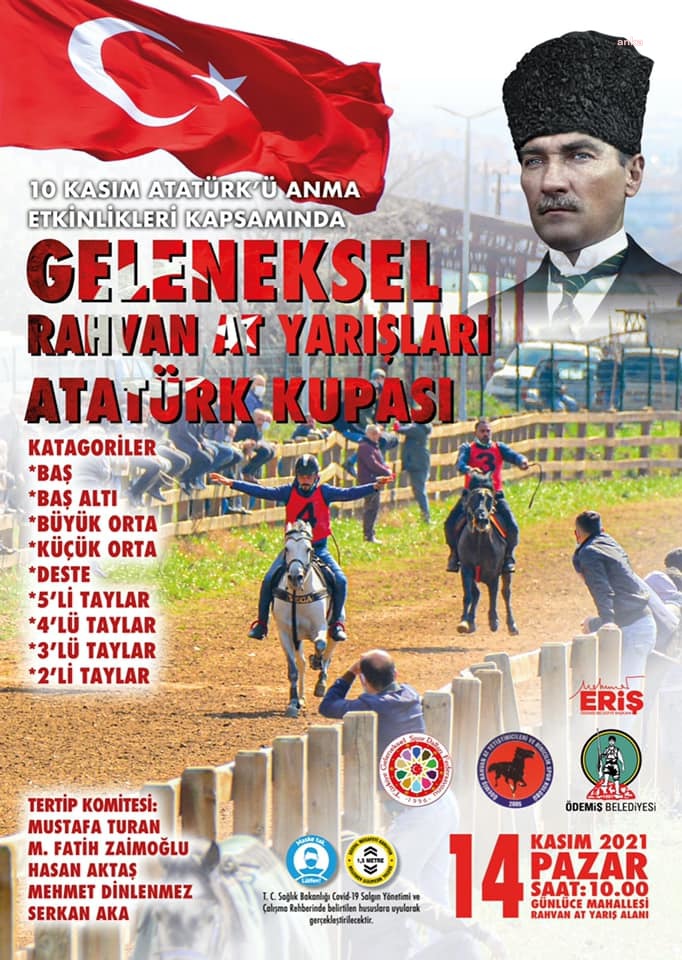 ÖDEMİŞ’TE ATATÜRK KUPASI GELENEKSEL RAHVAN AT YARIŞLARI İÇİN GERİ SAYIM BAŞLADI