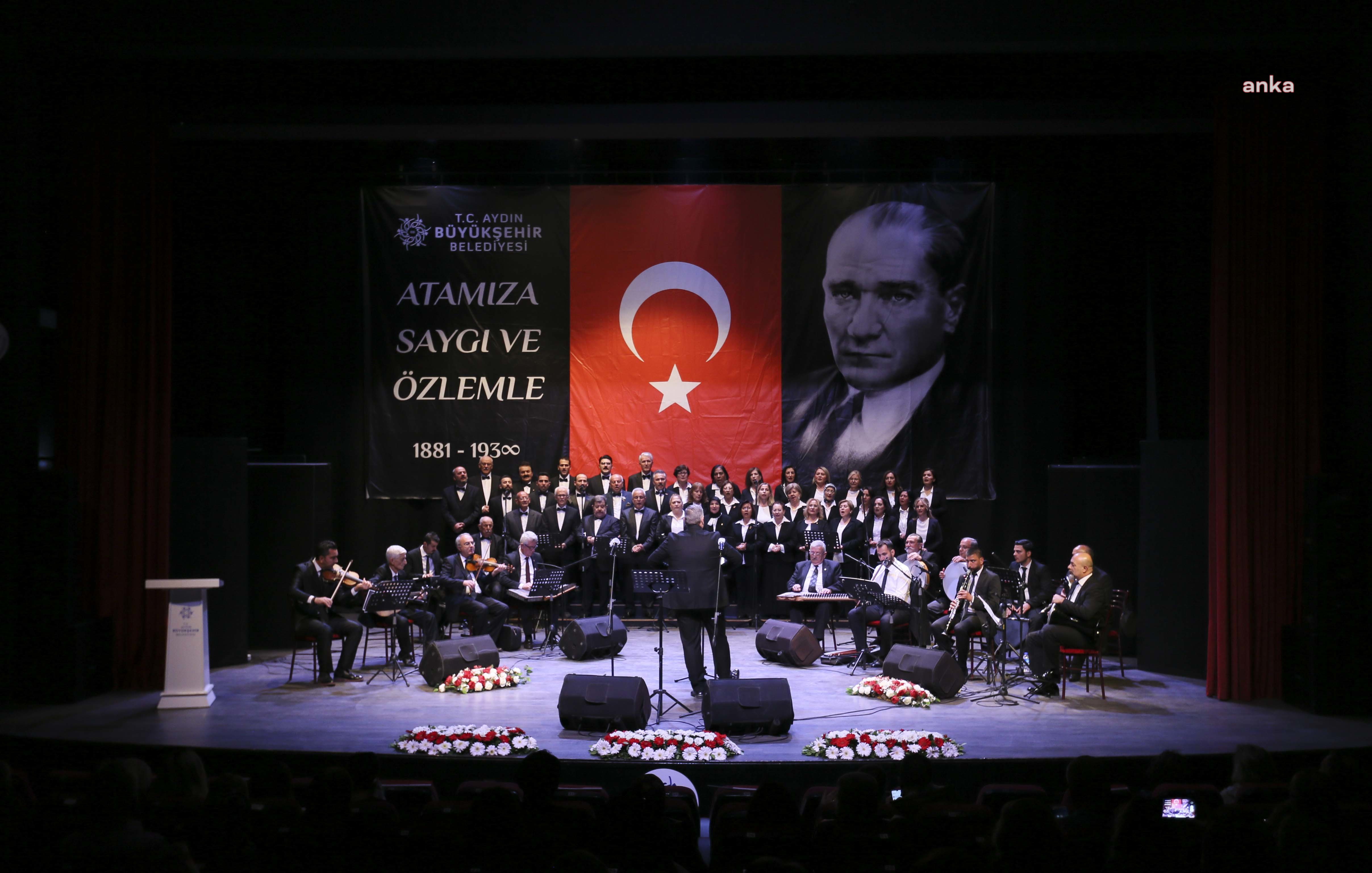 AYDIN BÜYÜKŞEHİR BELEDİYESİ TÜRK SANAT MÜZİĞİ KOROSU’NDAN “ATA’YA SAYGI” KONSERİ