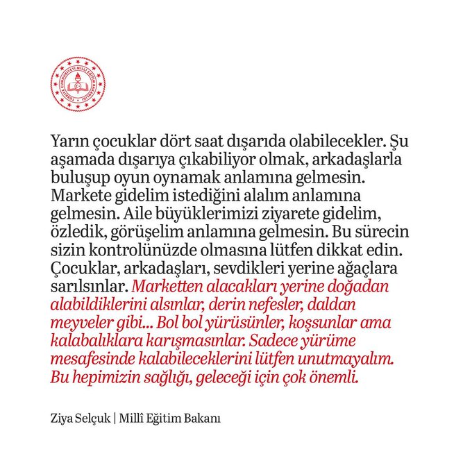 BAKAN SELÇUK: ÇOCUKLAR ARKADAŞLARI YERİNE AĞAÇLARA SARILSINLAR