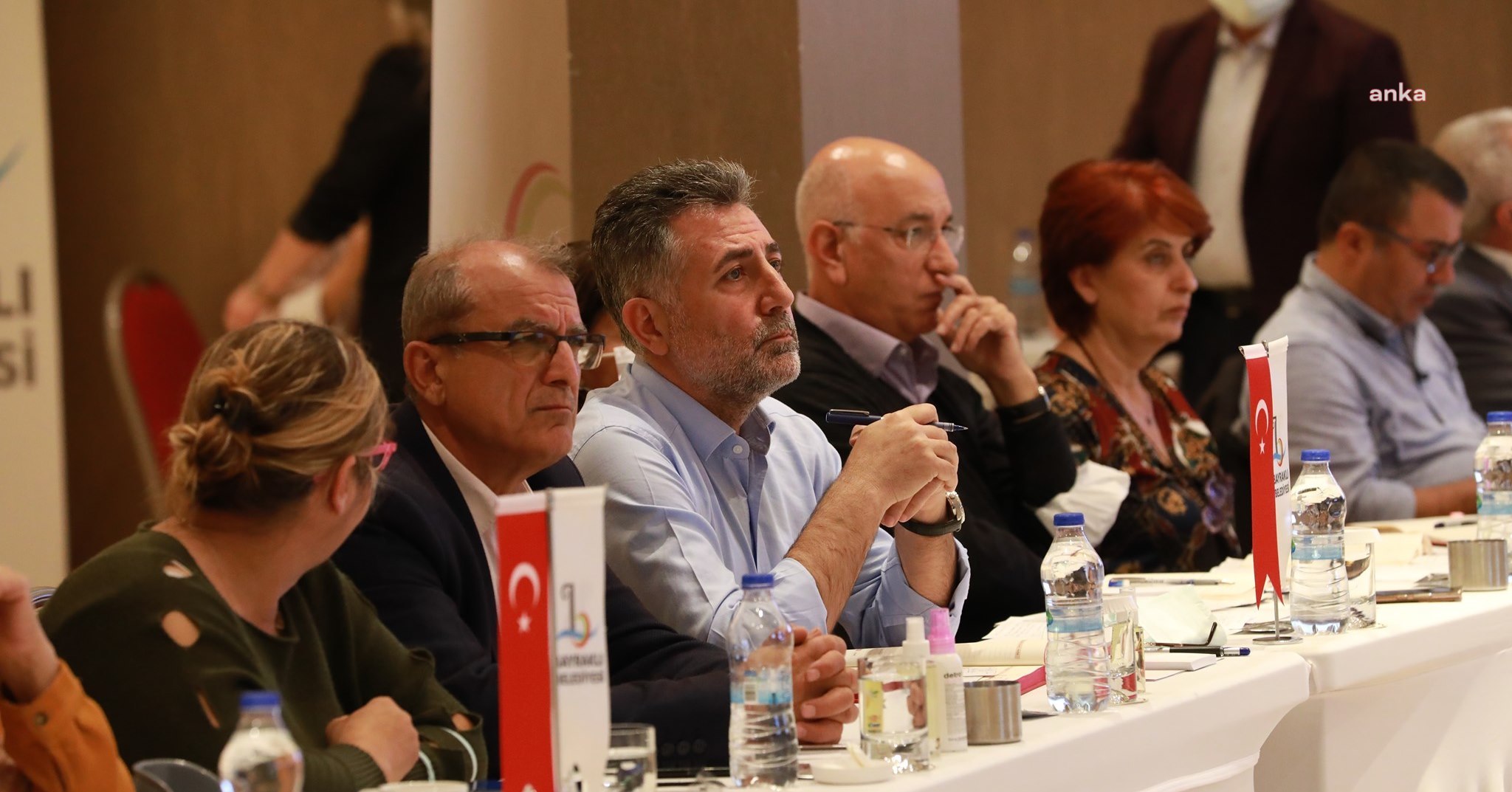 BAŞKAN SANDAL MUHTARLARLA BİR ARAYA GELDİ