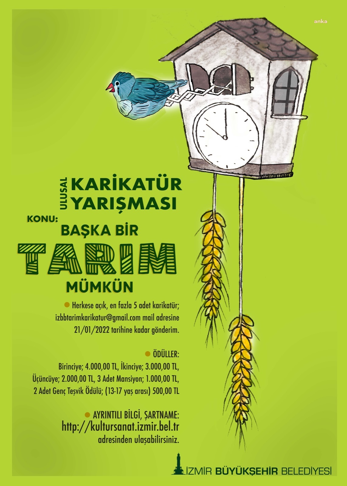 İZMİR'DE "BAŞKA BİR TARIM MÜMKÜN" TEMALI KARİKATÜR YARIŞMASI