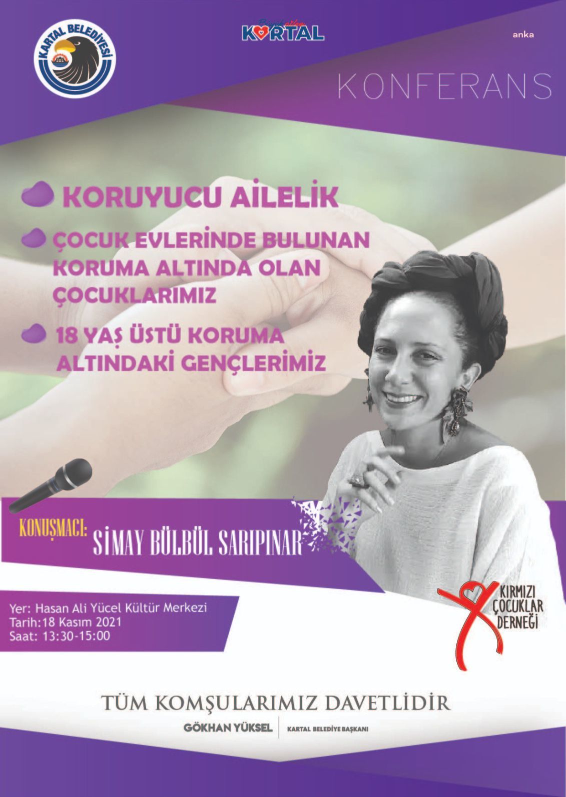 KARTAL'DA "KORUYUCU AİLE" KONFERANSI YAPILACAK