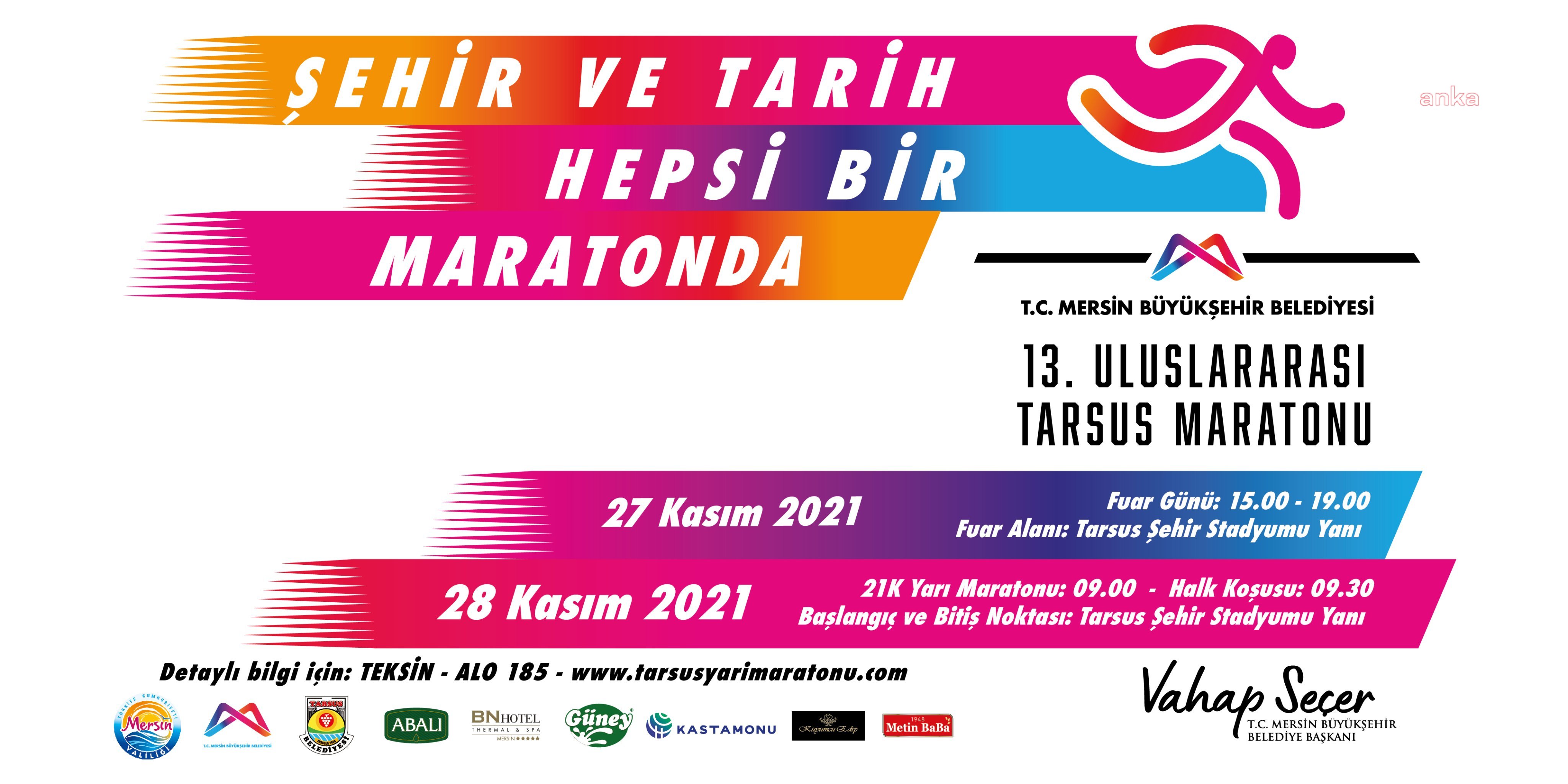 13. ULUSLARARASI TARSUS YARI MARATONU'NA SAYILI GÜNLER KALDI