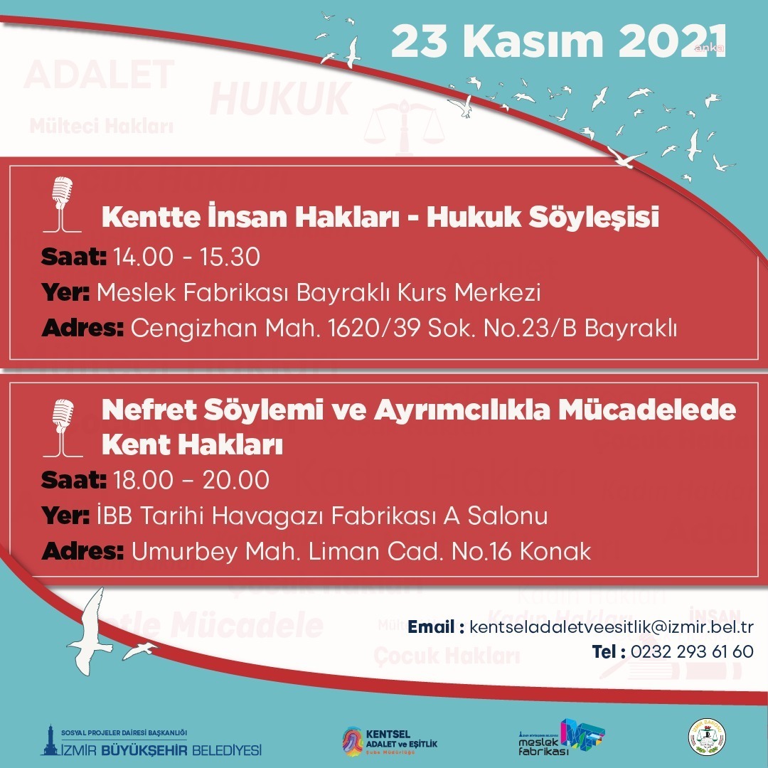 İZMİR’DE HUKUK SÖYLEŞİLERİ BAŞLIYOR