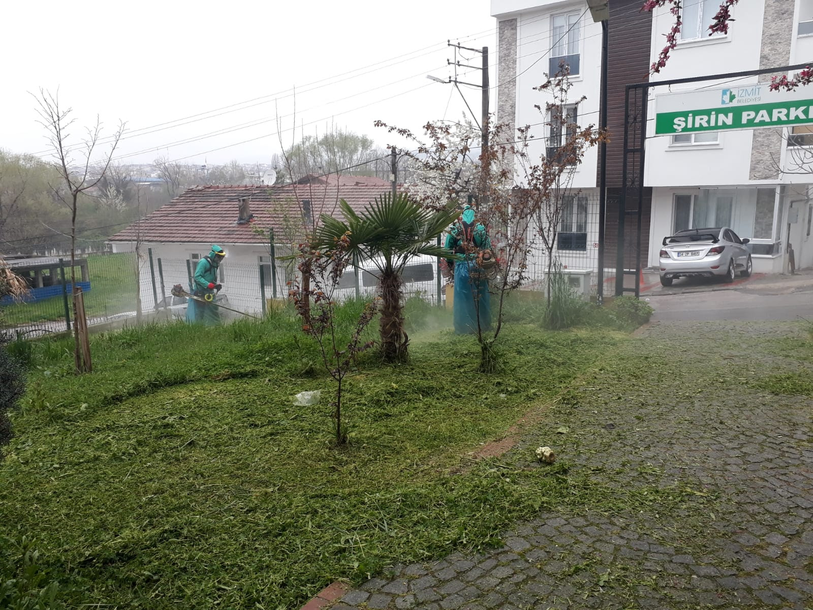İZMİT BELEDİYESİ'NDEN PARK VE YEŞİL ALANLARDA ÇALIŞMA
