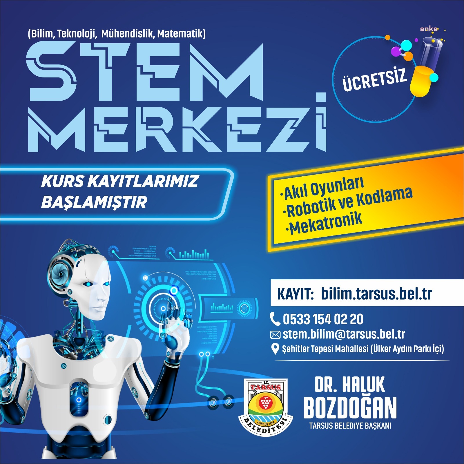 STEM MERKEZİ ATÖLYE KAYITLARI BAŞLADI