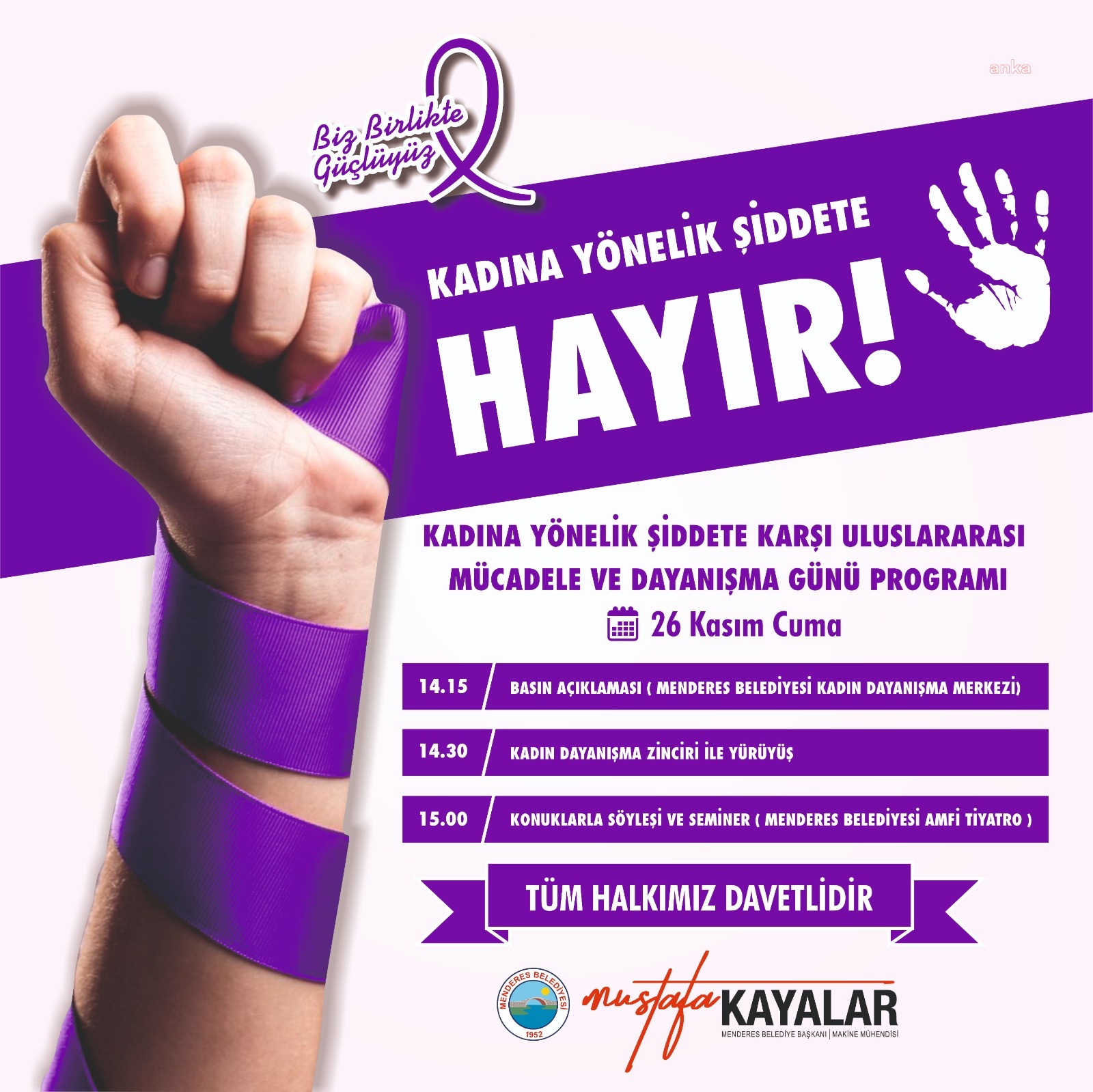 BAŞKAN KAYALAR: “KADINLARIMIZIN SESİYİZ”