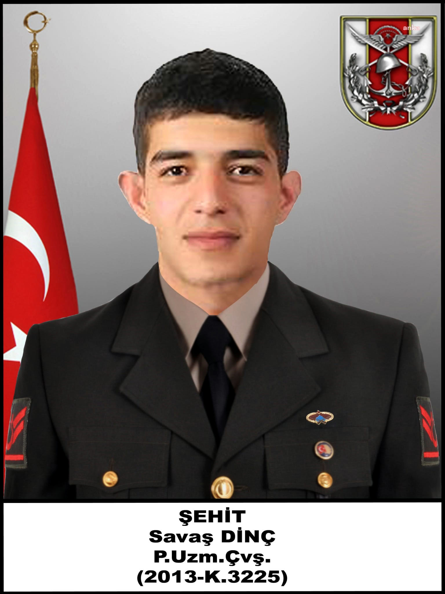 MSB: PİYADE UZMAN ÇAVUŞ SAVAŞ DİNÇ ŞEHİT OLDU