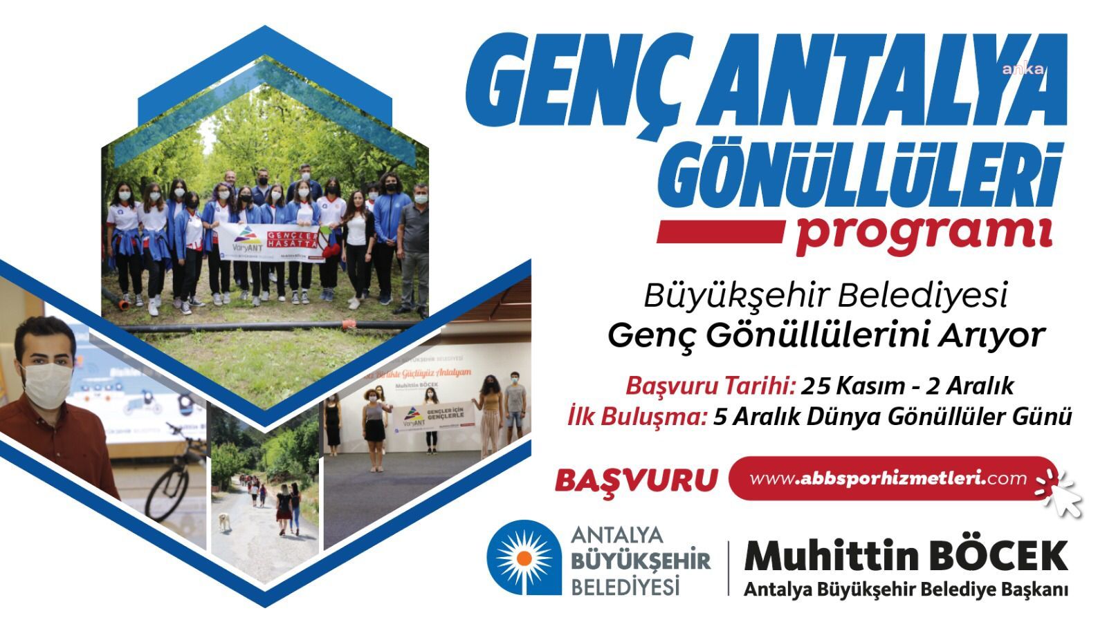 GENÇ ANTALYA GÖNÜLLÜLERİ BAŞVURULARI BAŞLADI