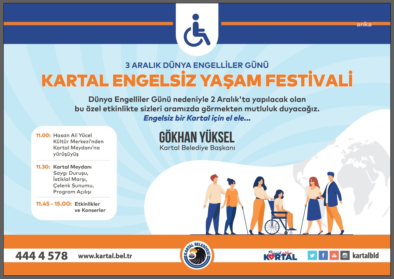 KARTAL BELEDİYESİ 'ENGELSİZ YAŞAM FESTİVALİ' GERÇEKLEŞTİRECEK
