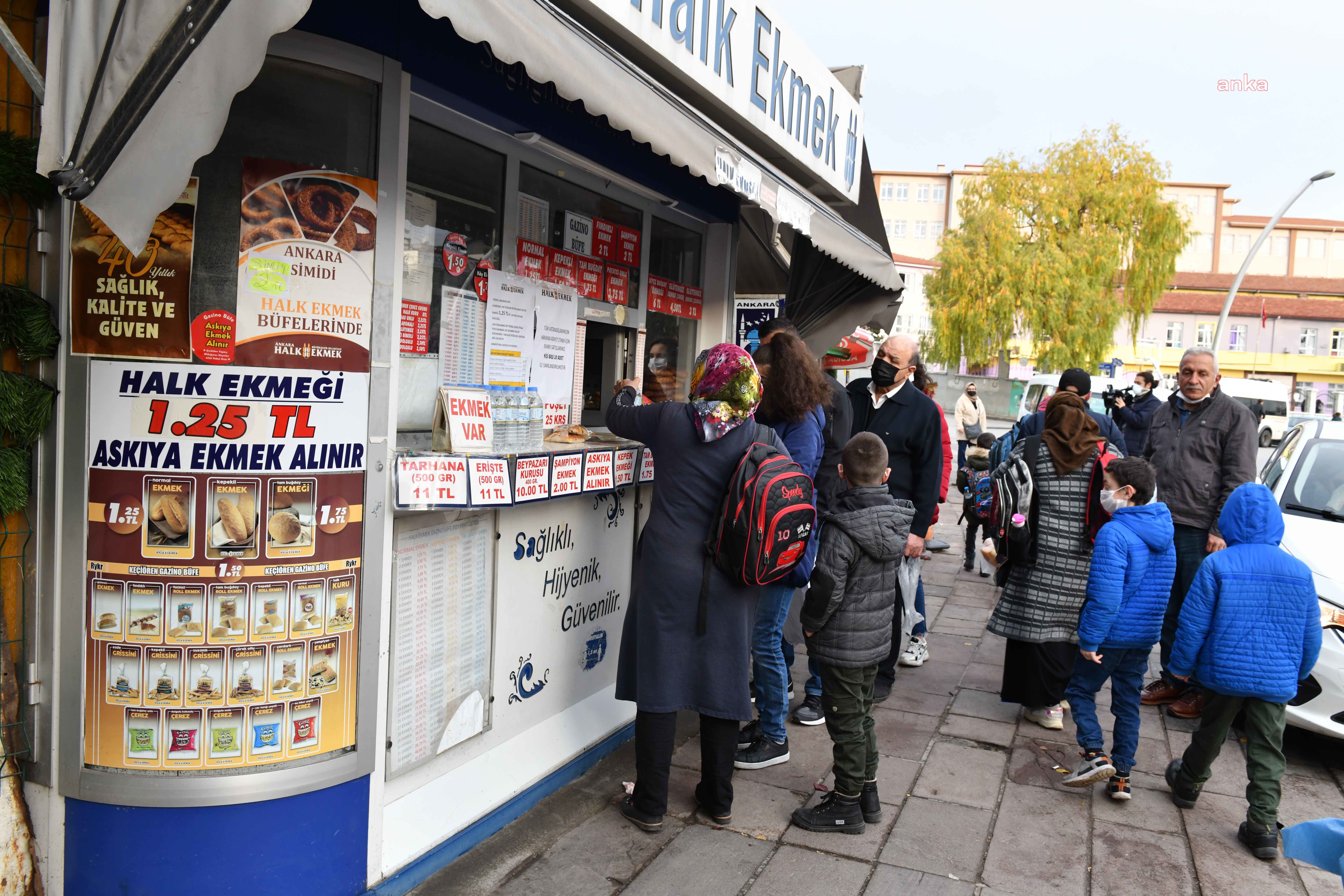 ANKARA'DA HALK EKMEK BÜFELERİ VE MOBİL FIRIN PAZAR GÜNÜ DE AÇIK