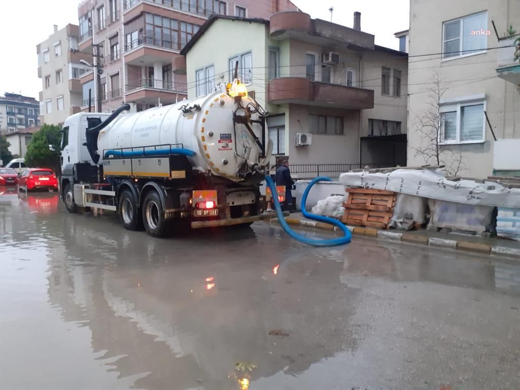 BURHANİYE'DE YAĞIŞ SEFERBERLİĞİ