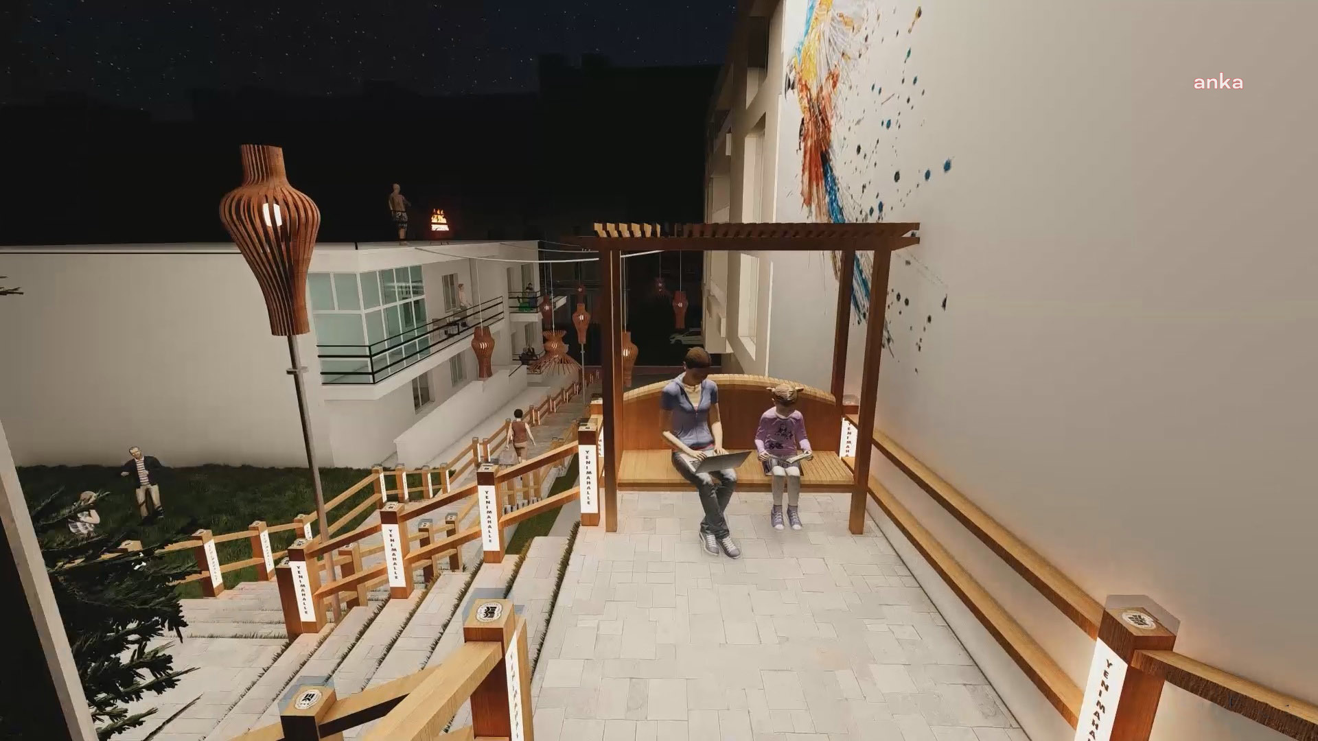 YENİMAHALLE'DE MERDİVEN YENİLEME ÇALIŞMALARI DEVAM EDİYOR