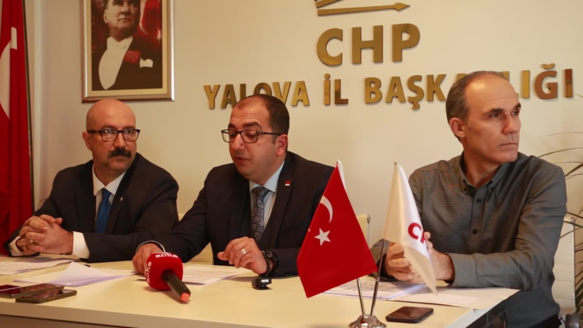 CHP YALOVA MERKEZ İLÇE BAŞKANI: BELEDİYE MECLİSİ'NDEKİ TARTIŞMANIN SORUMLUSU MUSTAFA TUTUK'TUR