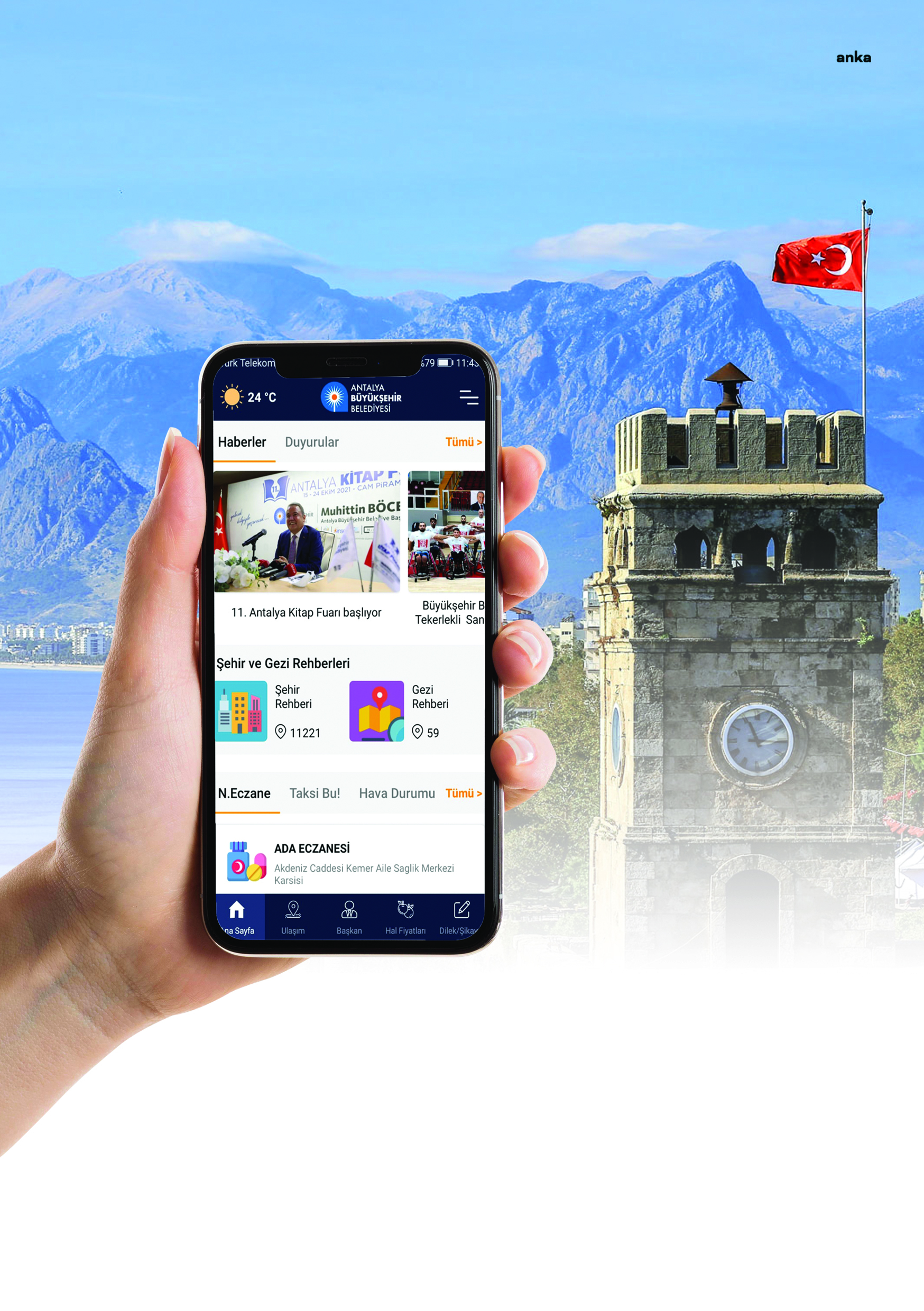 KENTTEKİ 20 BİN NOKTAYA ULAŞMAYI SAĞLAYACAK "ANTALYA MOBİL" HAYATA GEÇİRİLDİ