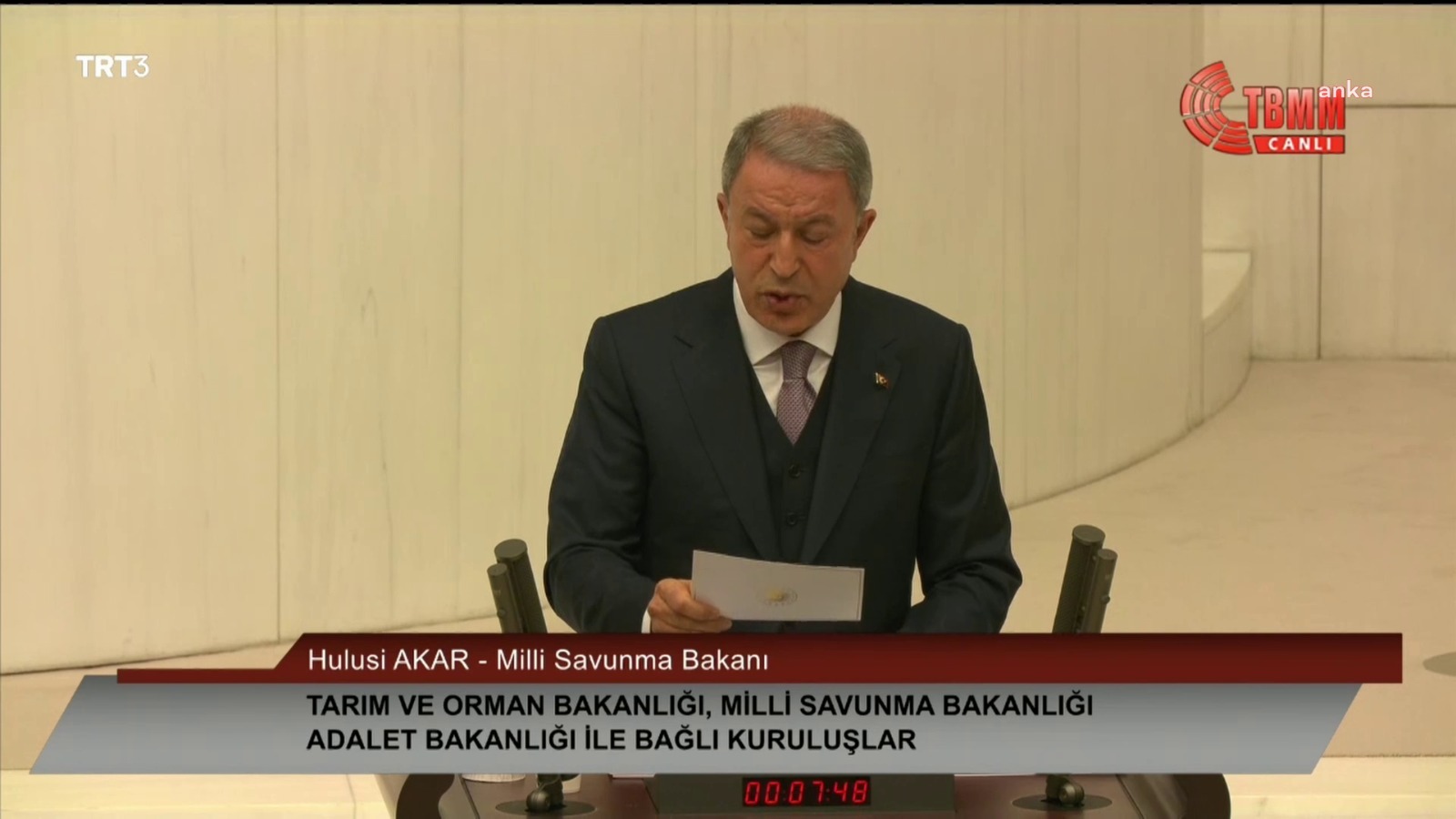 BAKAN AKAR: BAKANLIĞIMIZIN SADAT İLE KURUMSAL YAPI OLARAK HİÇBİR İLGİSİ OLMADI