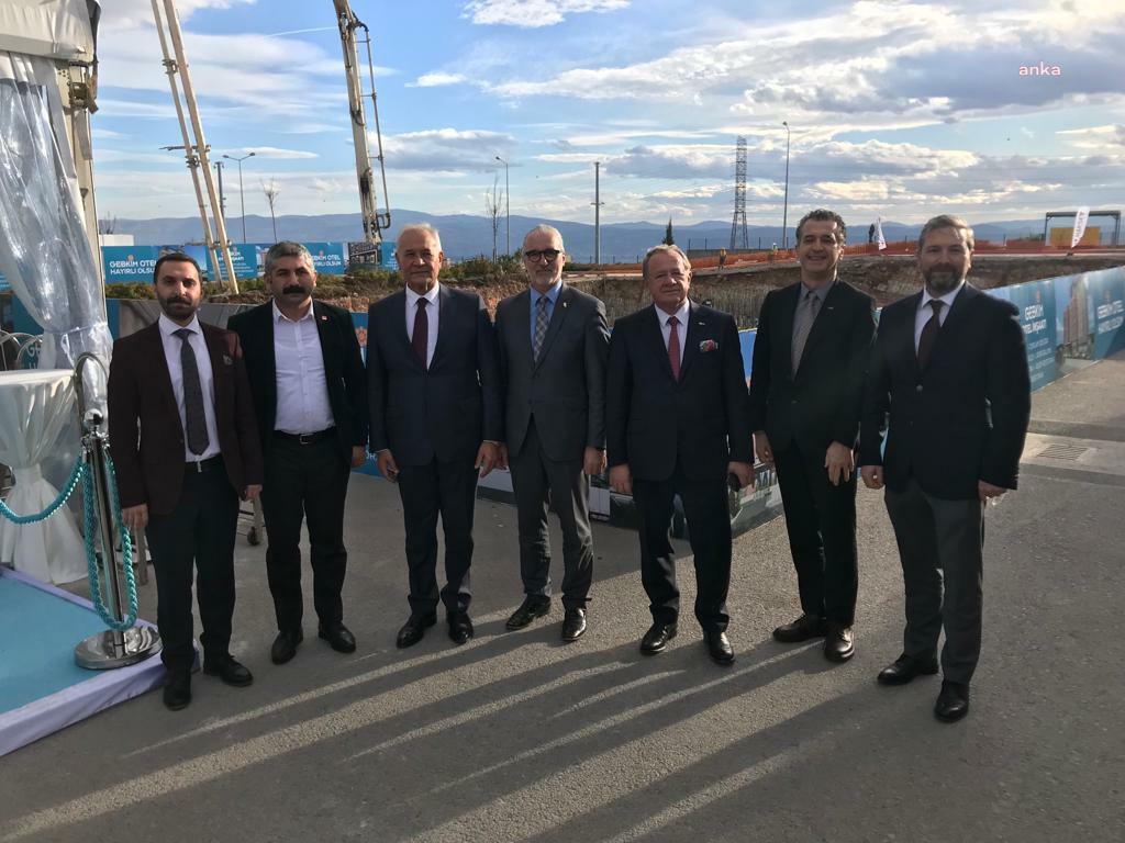 ŞAKOĞLU VE SAĞLAM GEBKİM OTEL'İN TEMEL ATMA TÖRENİNE KATILDI