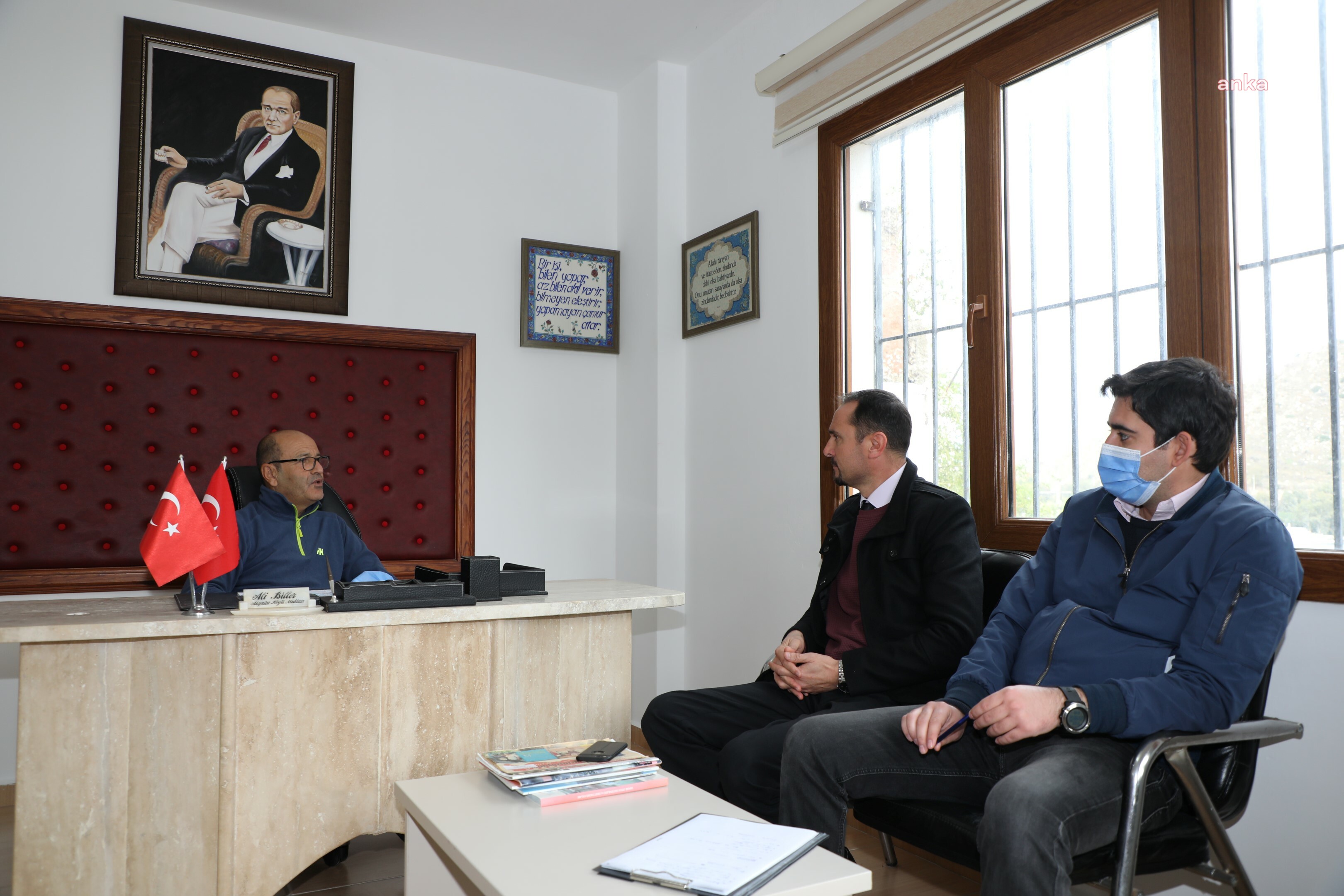 KÜLTÜR VE SOSYAL İŞLER MÜDÜRLÜĞÜ MAHALLE MUHTARLARINI ZİYARET ETTİ