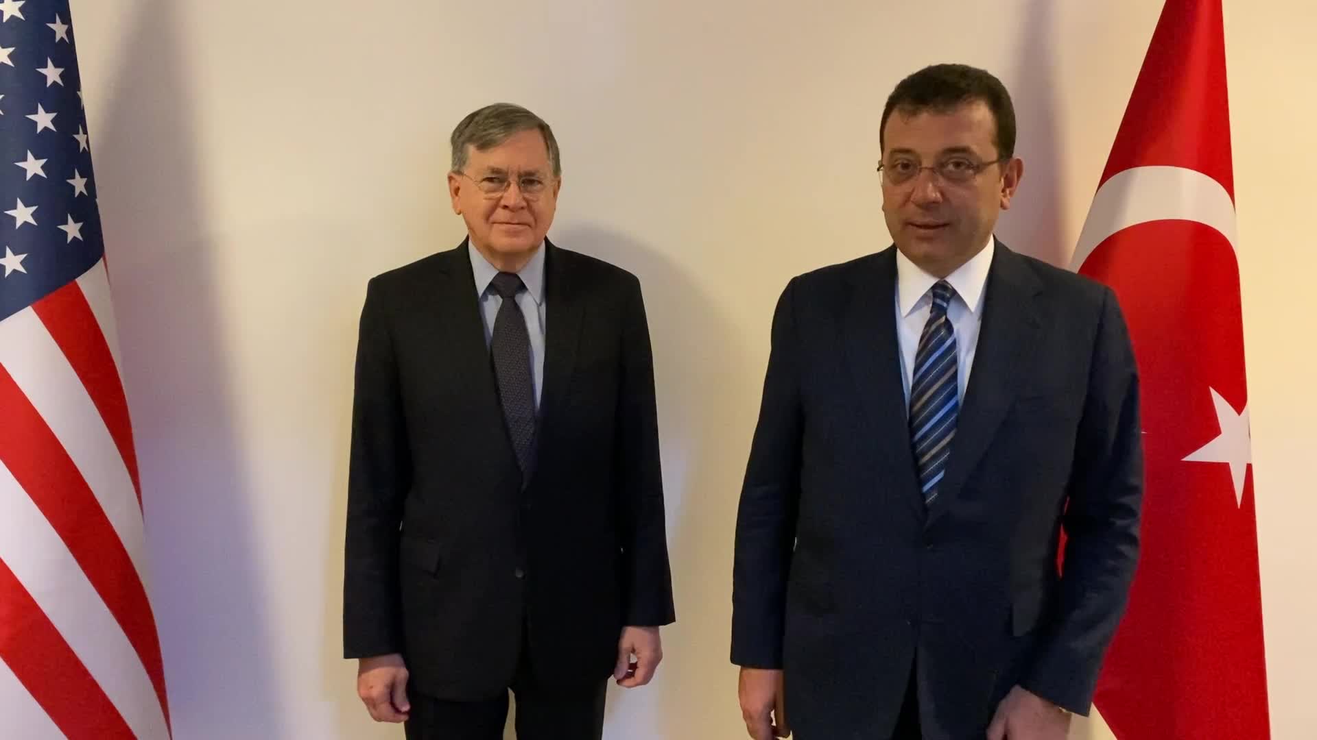ESKİ ABD BÜYÜKELÇİSİ SATTERFİELD’DAN İMAMOĞLU’NA VEDA ZİYARETİ