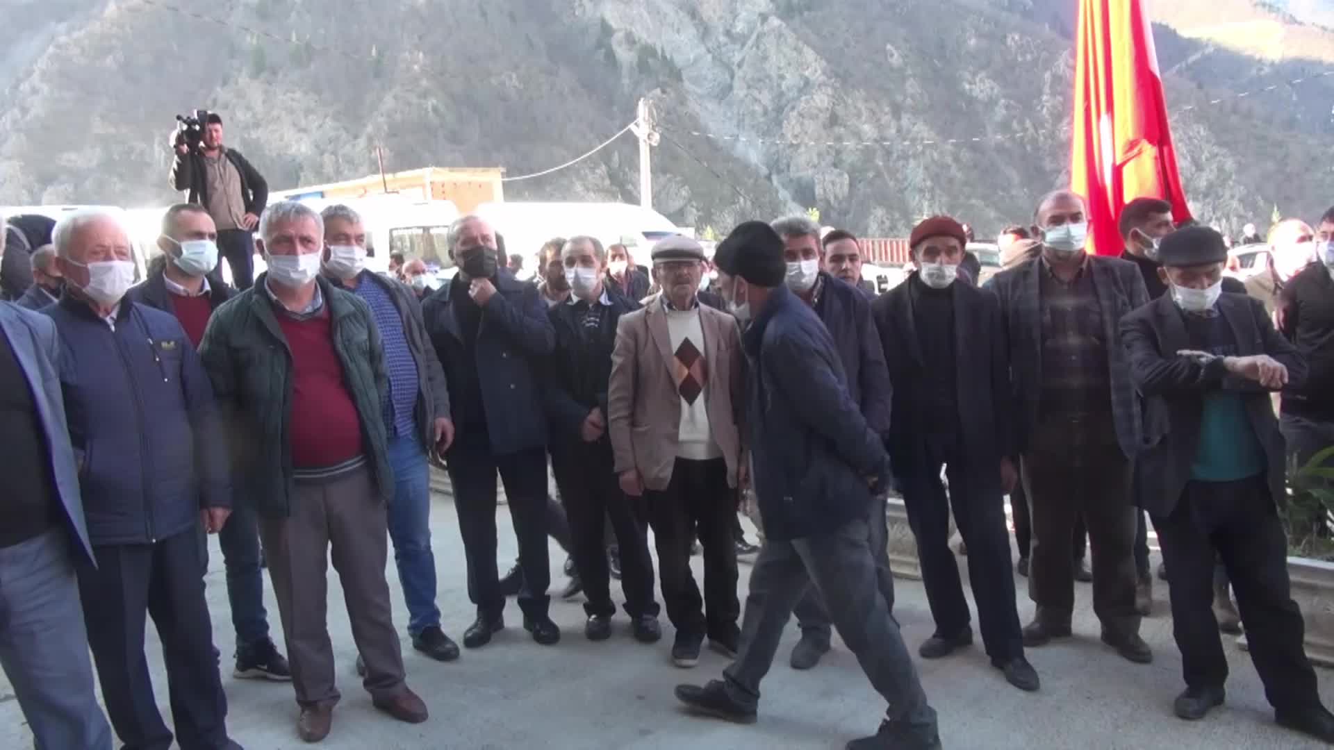 KÜRTÜN'DE 'SINIR İHLALİ' PROTESTOSU