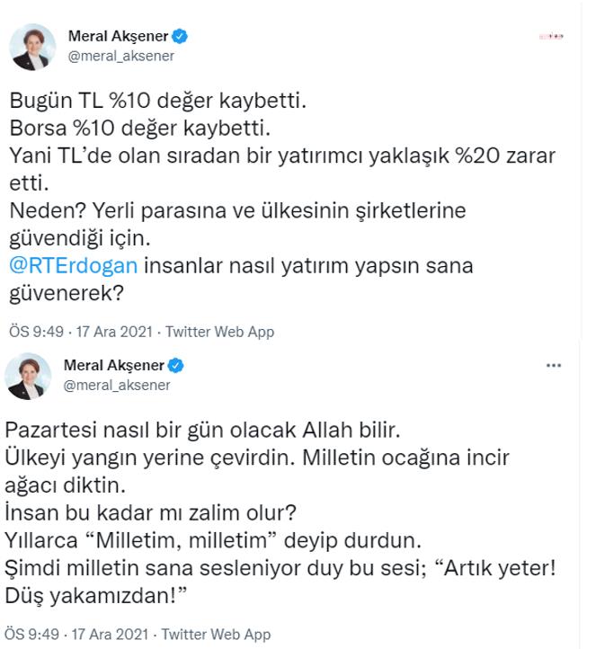 AKŞENER: “KENDİNİZE GELİN! BIRAKIN ARTIK!”