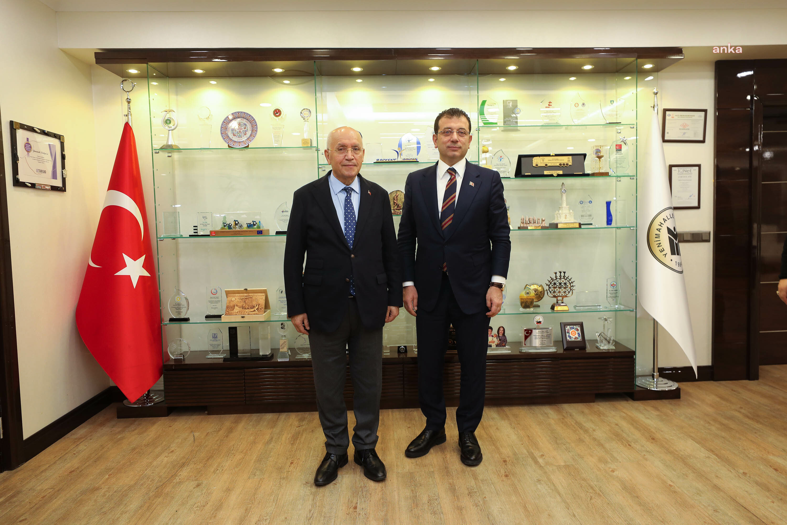 YENİMAHALLE BELEDİYE BAŞKANI YAŞAR, İMAMOĞLU’NU AĞIRLADI