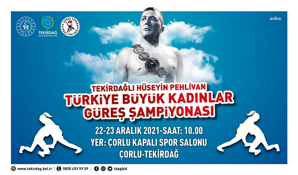 BÜYÜK KADINLAR TÜRKİYE GÜREŞ ŞAMPİYONASI, ÇORLU’DA YAPILACAK